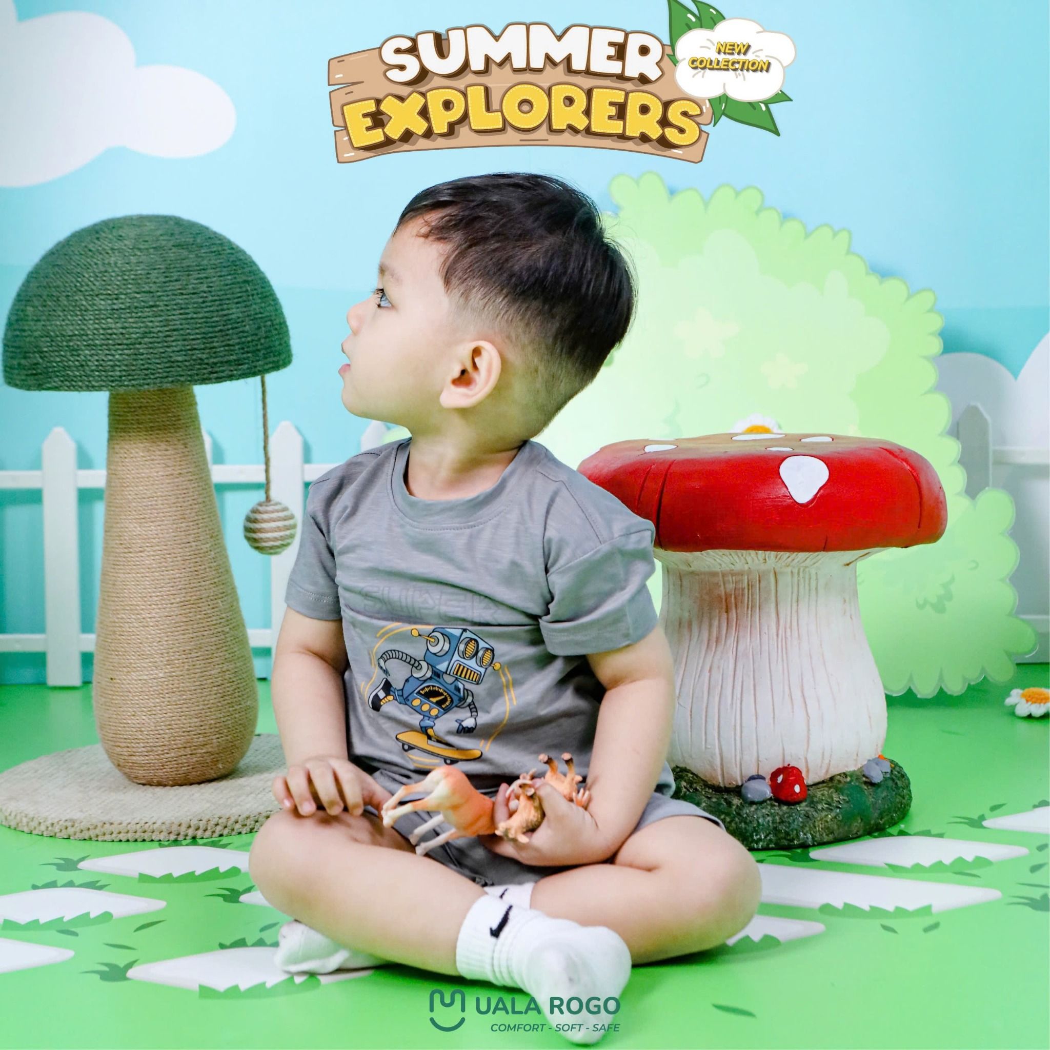 Bộ Cộc Tay Cho Bé Cotton UR 3830