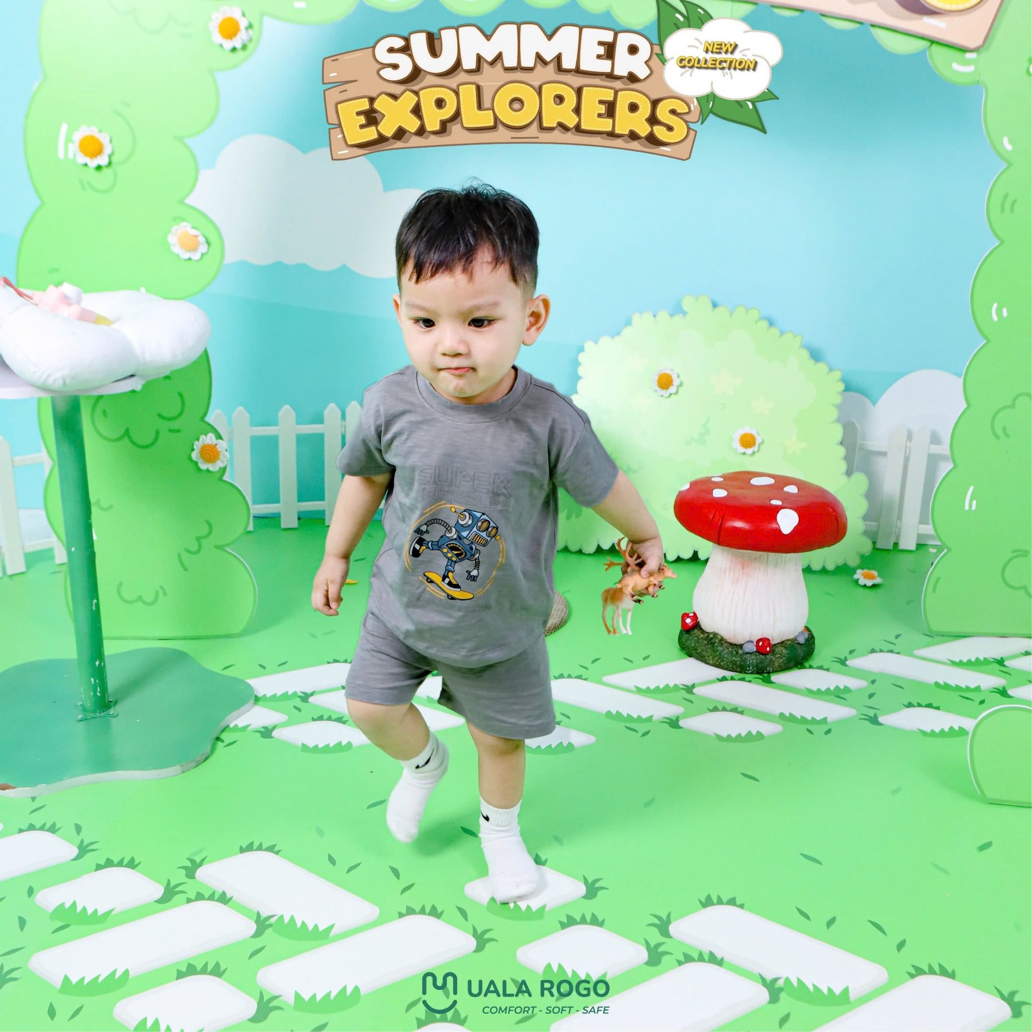Bộ Cộc Tay Cho Bé Cotton UR 3830