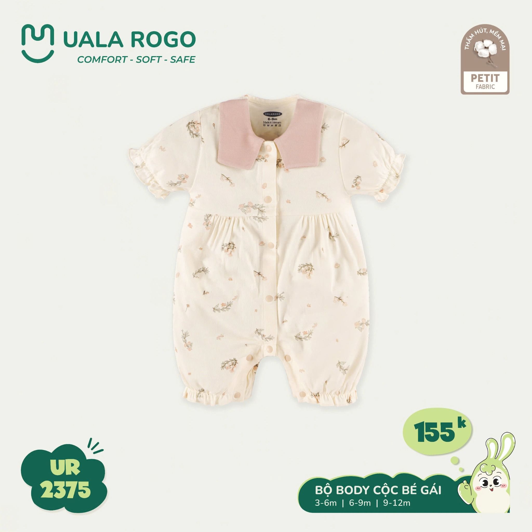 Bộ Body Cho Bé Gái UR 2375