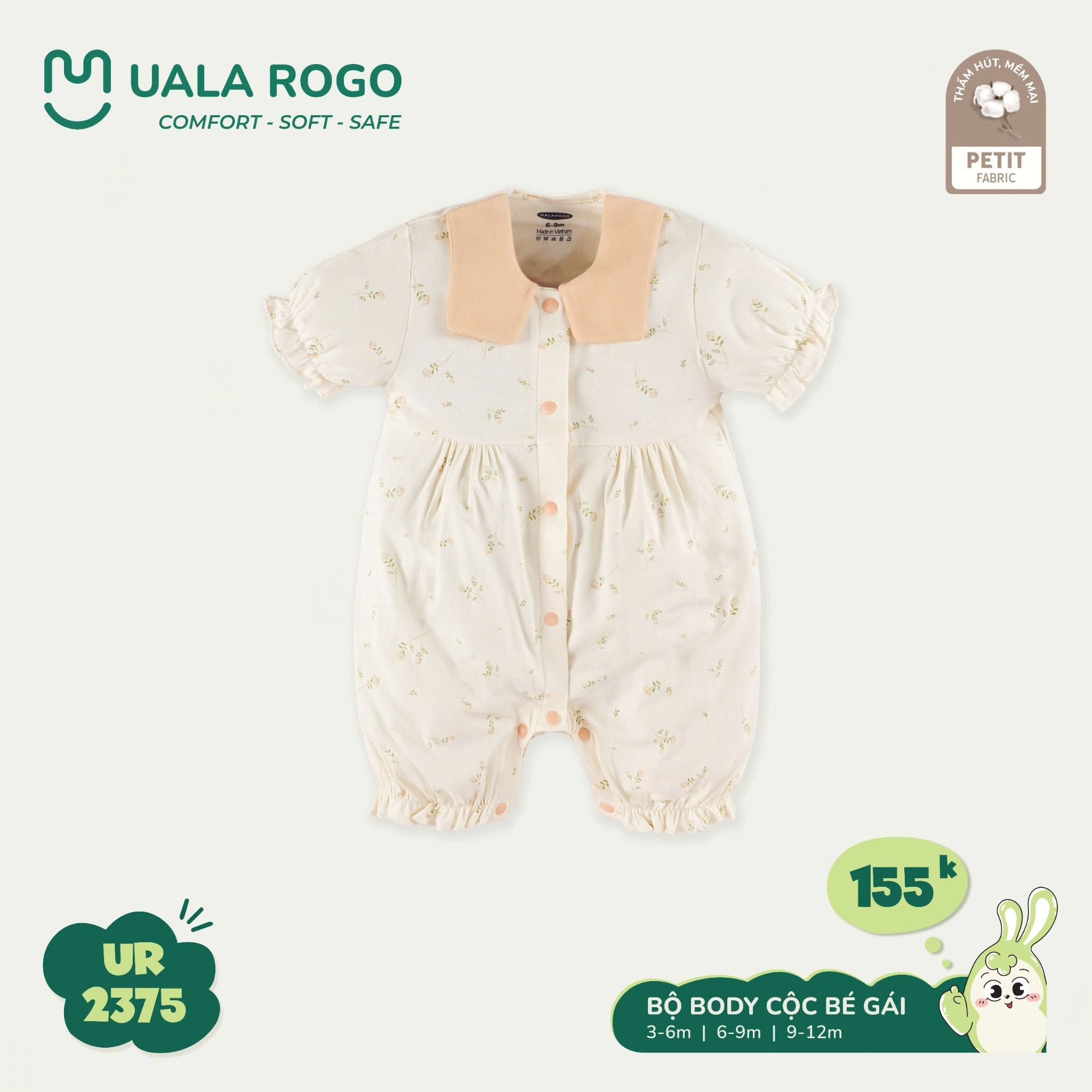Bộ Body Cho Bé Gái UR 2375