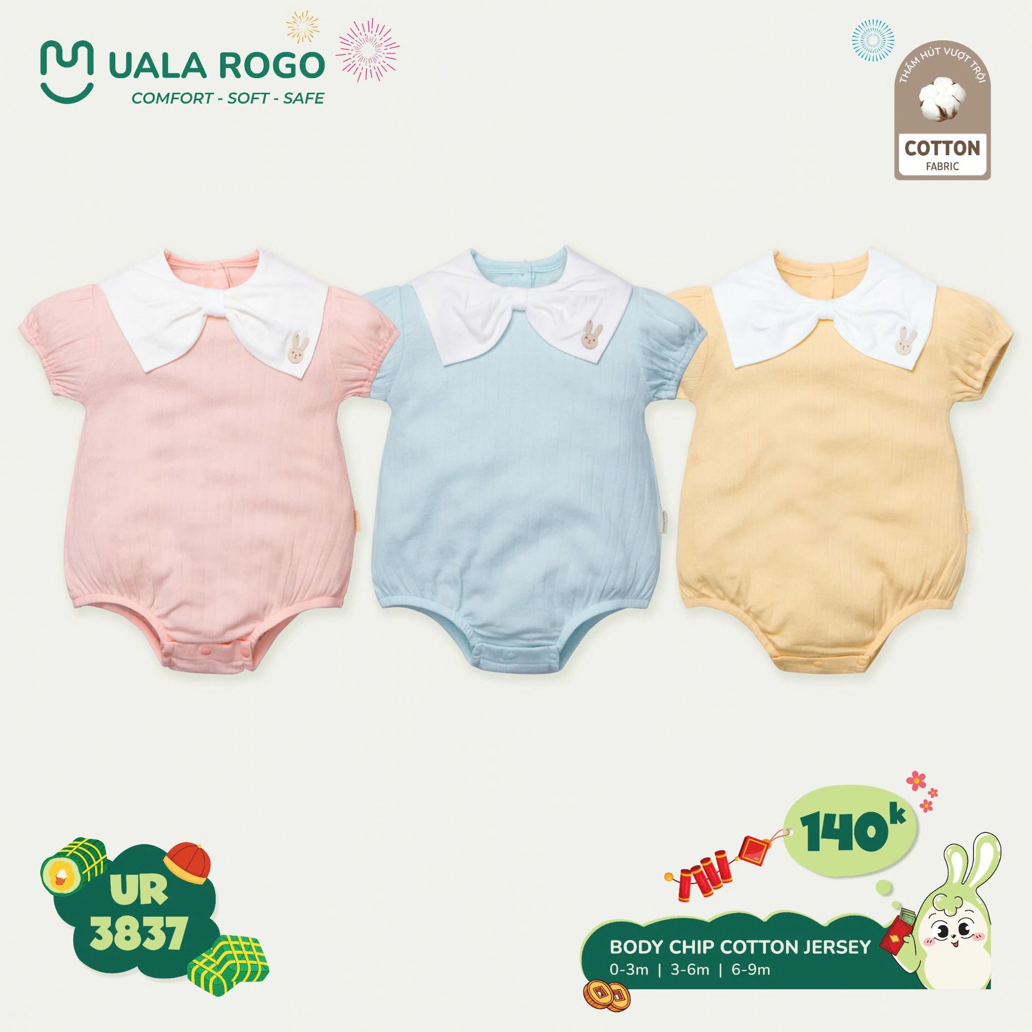 Body Chip Cotton Cho Bé UR 3837