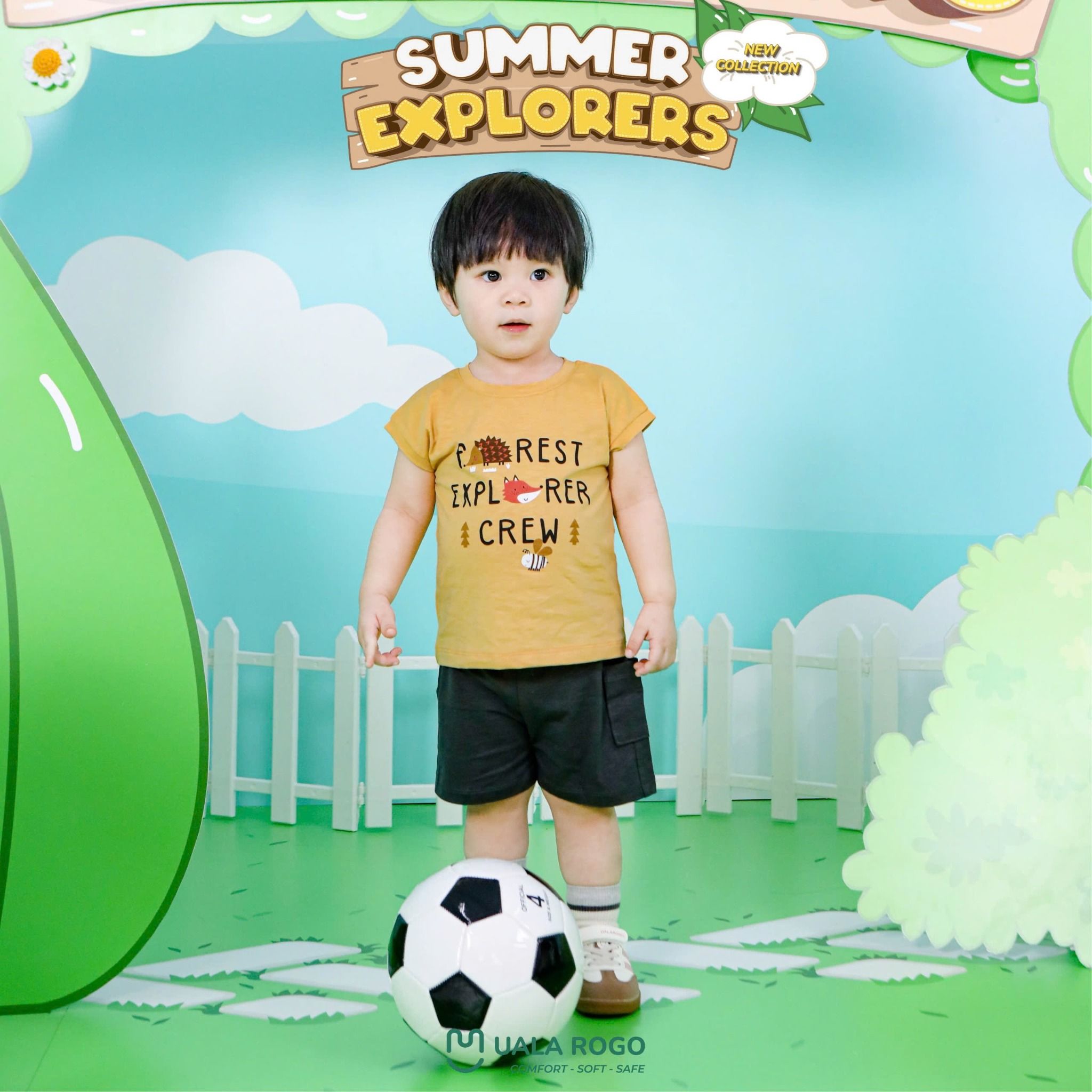 Bộ Cộc Cotton Cho Bé UR 3824