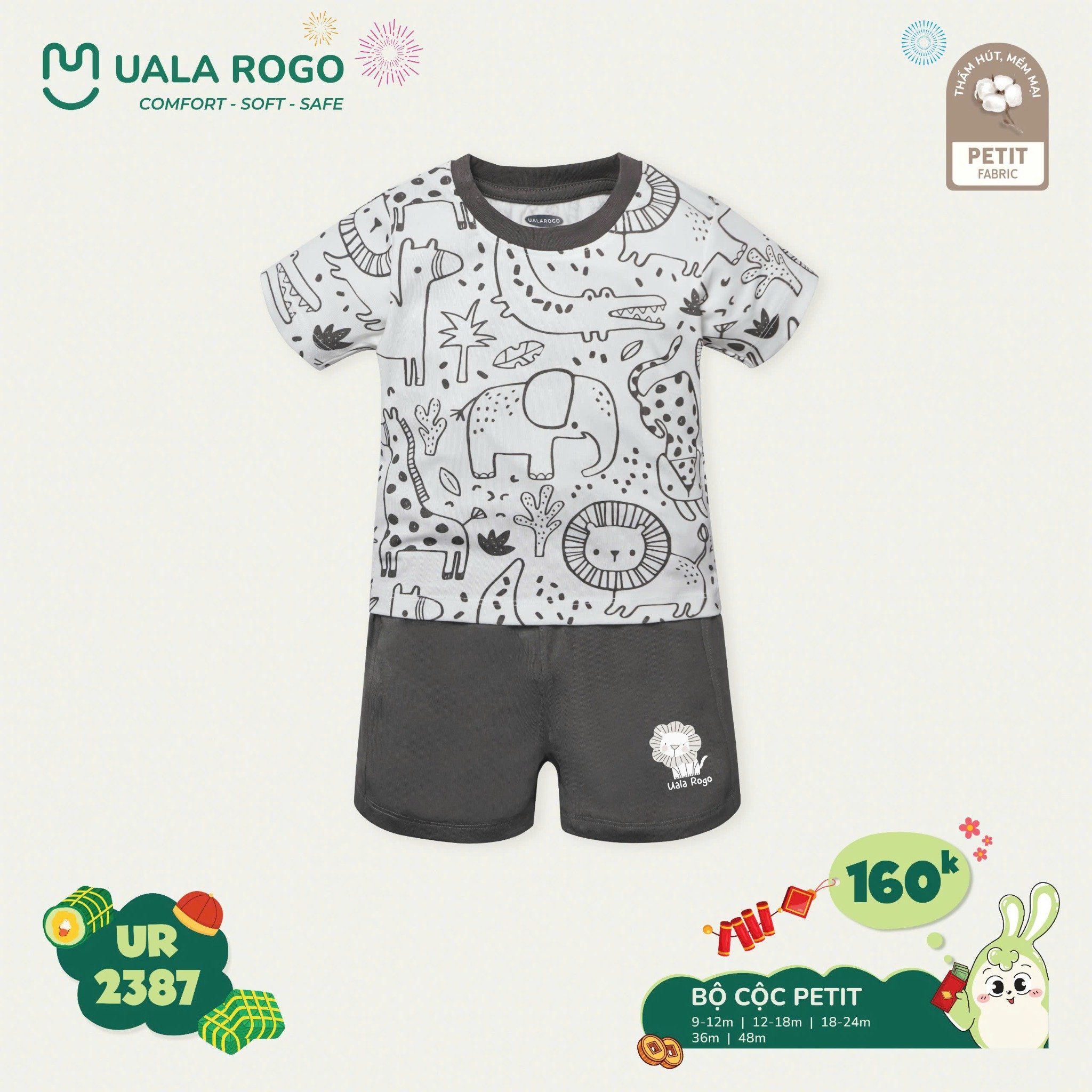 Bộ Cộc Tay Cho Bé UR 2387
