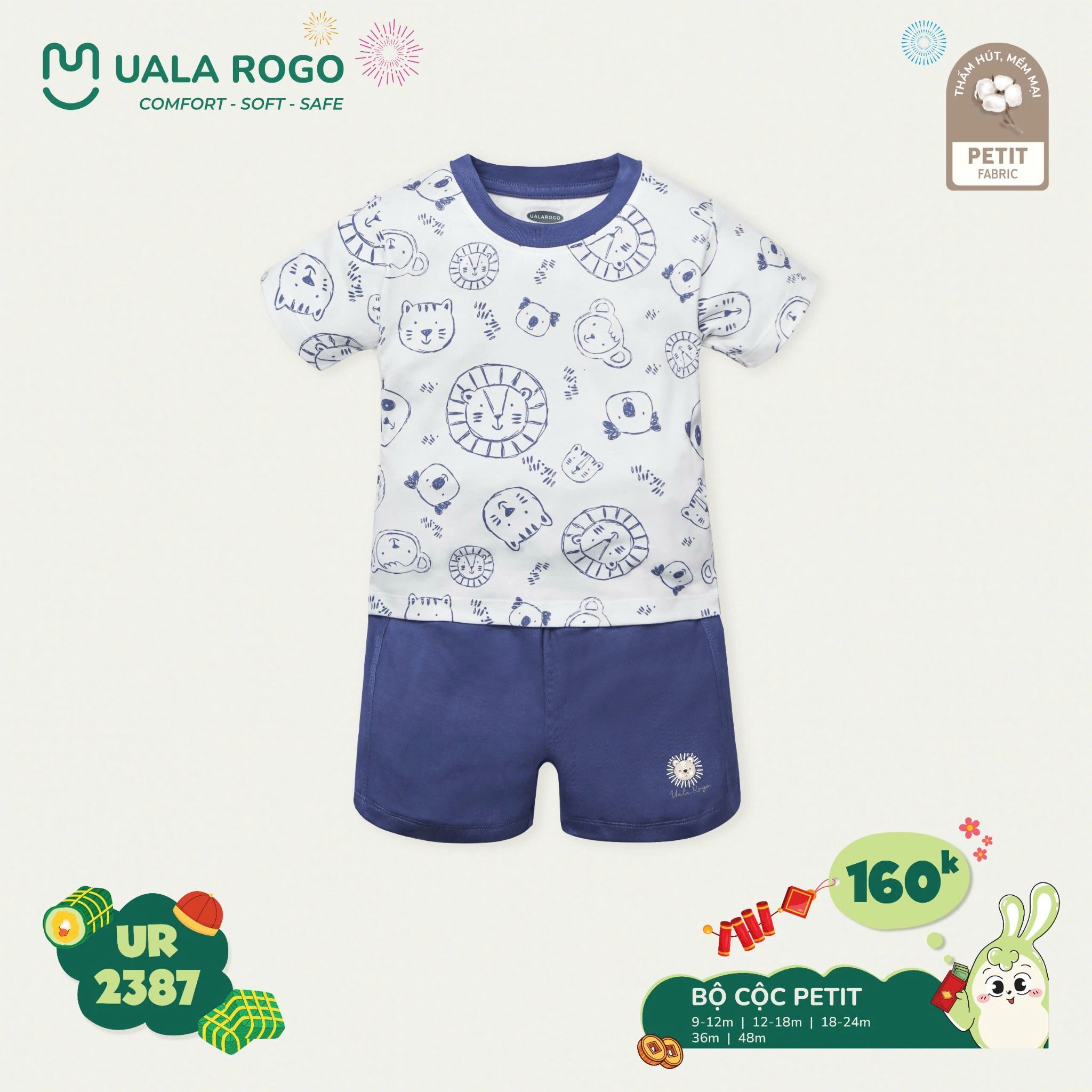 Bộ Cộc Tay Cho Bé UR 2387