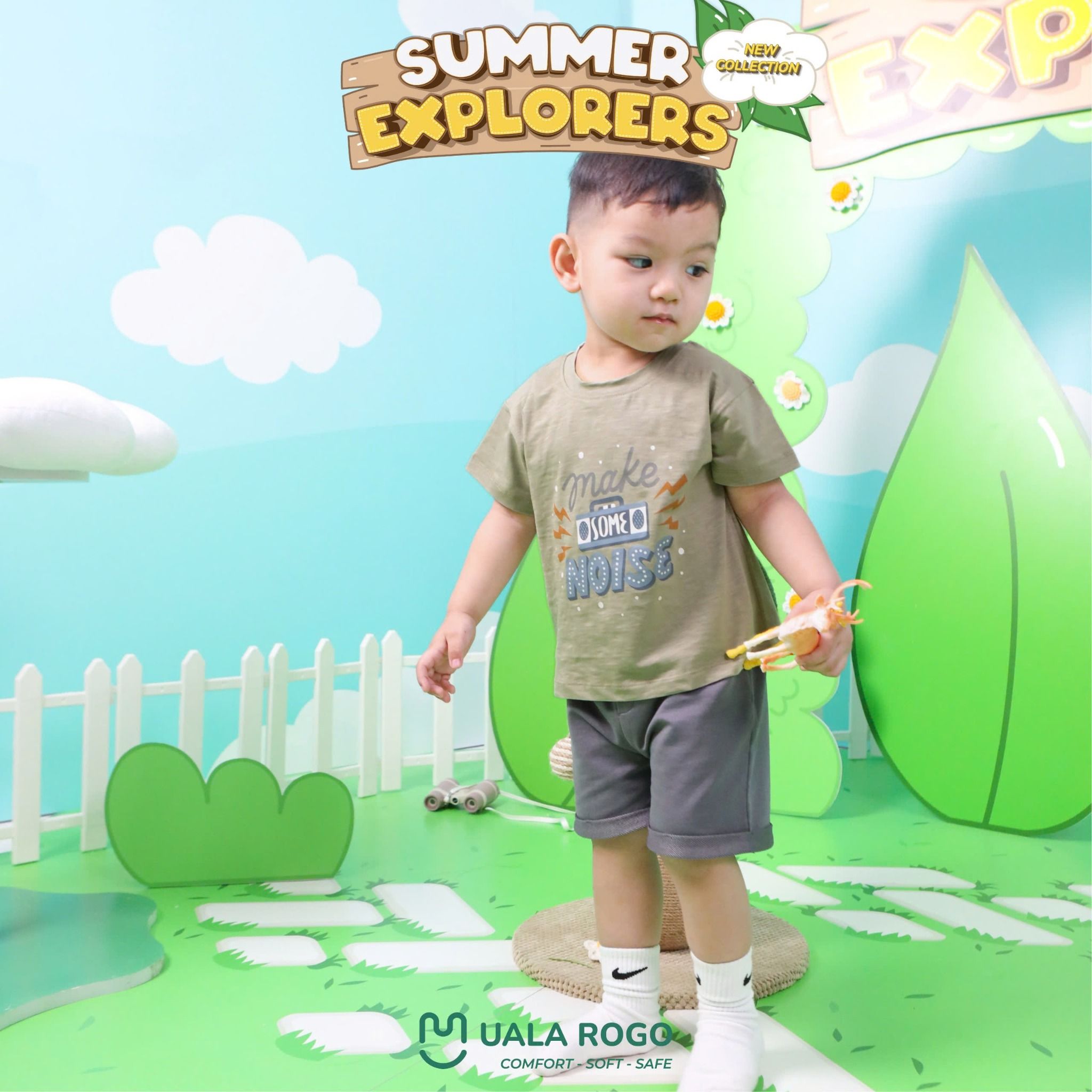 Bộ Cộc Tay Cotton Cho Bé UR 3839