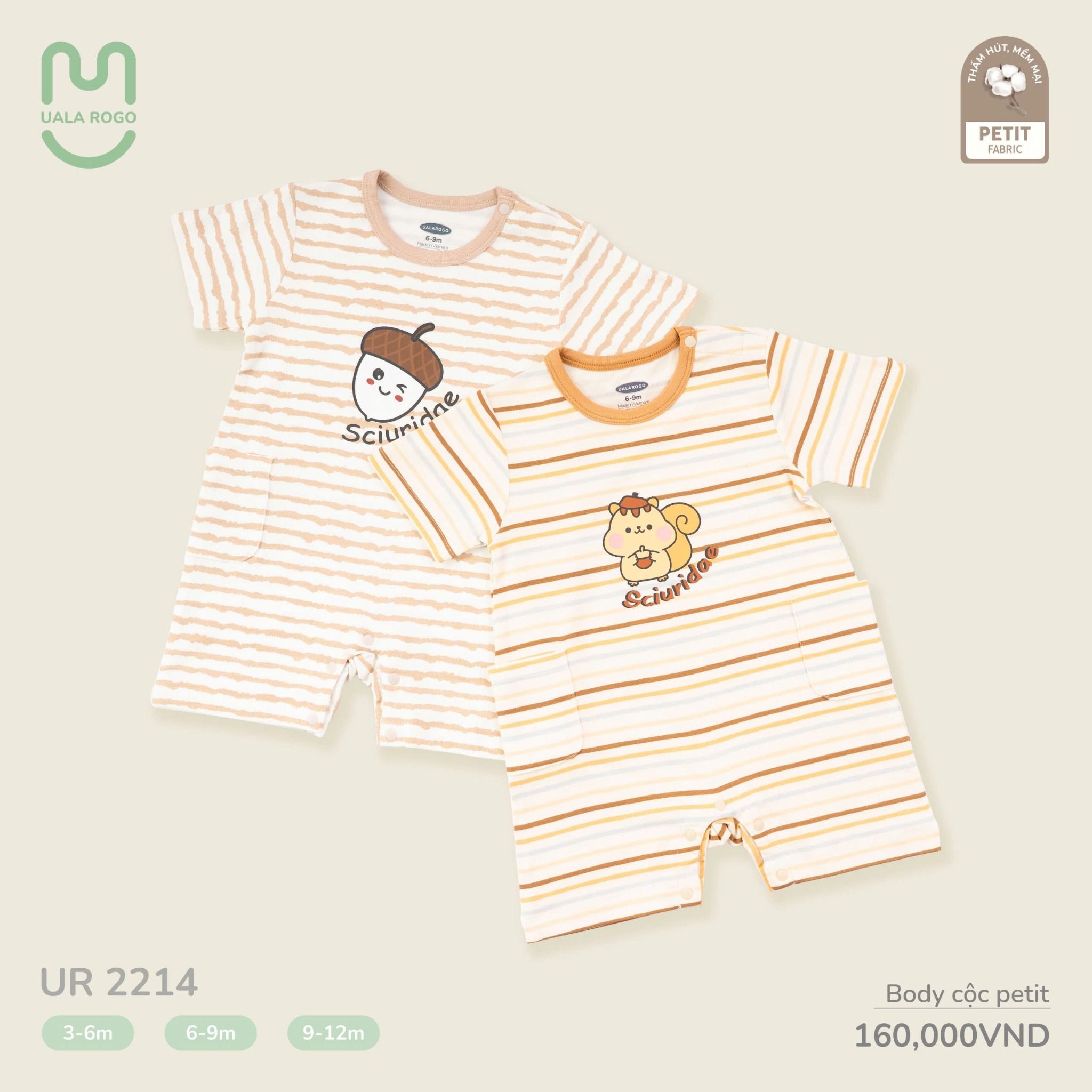 Bộ Body Cộc Petit Cho Bé UR 2214