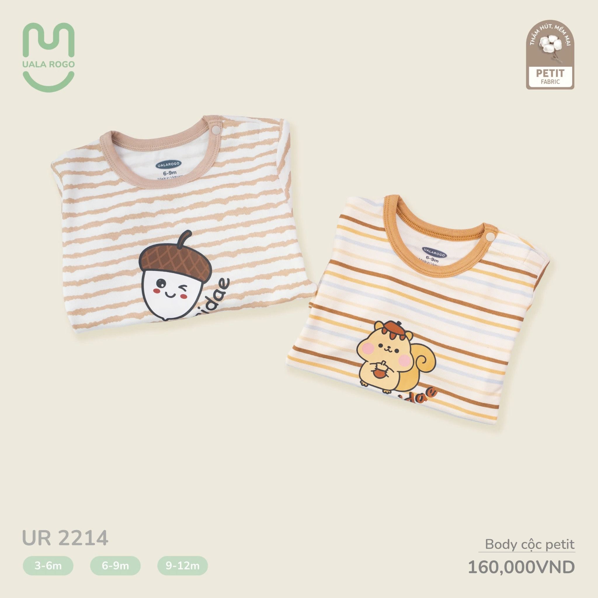 Bộ Body Cộc Petit Cho Bé UR 2214