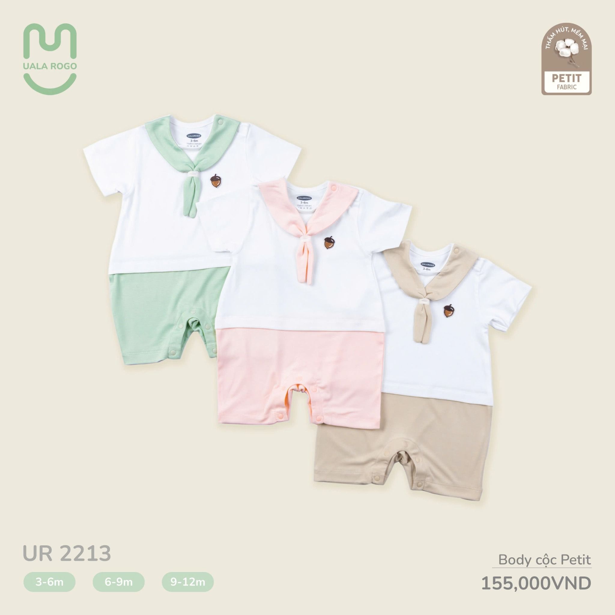 Bộ Body Cộc Petit Cho Bé UR 2213