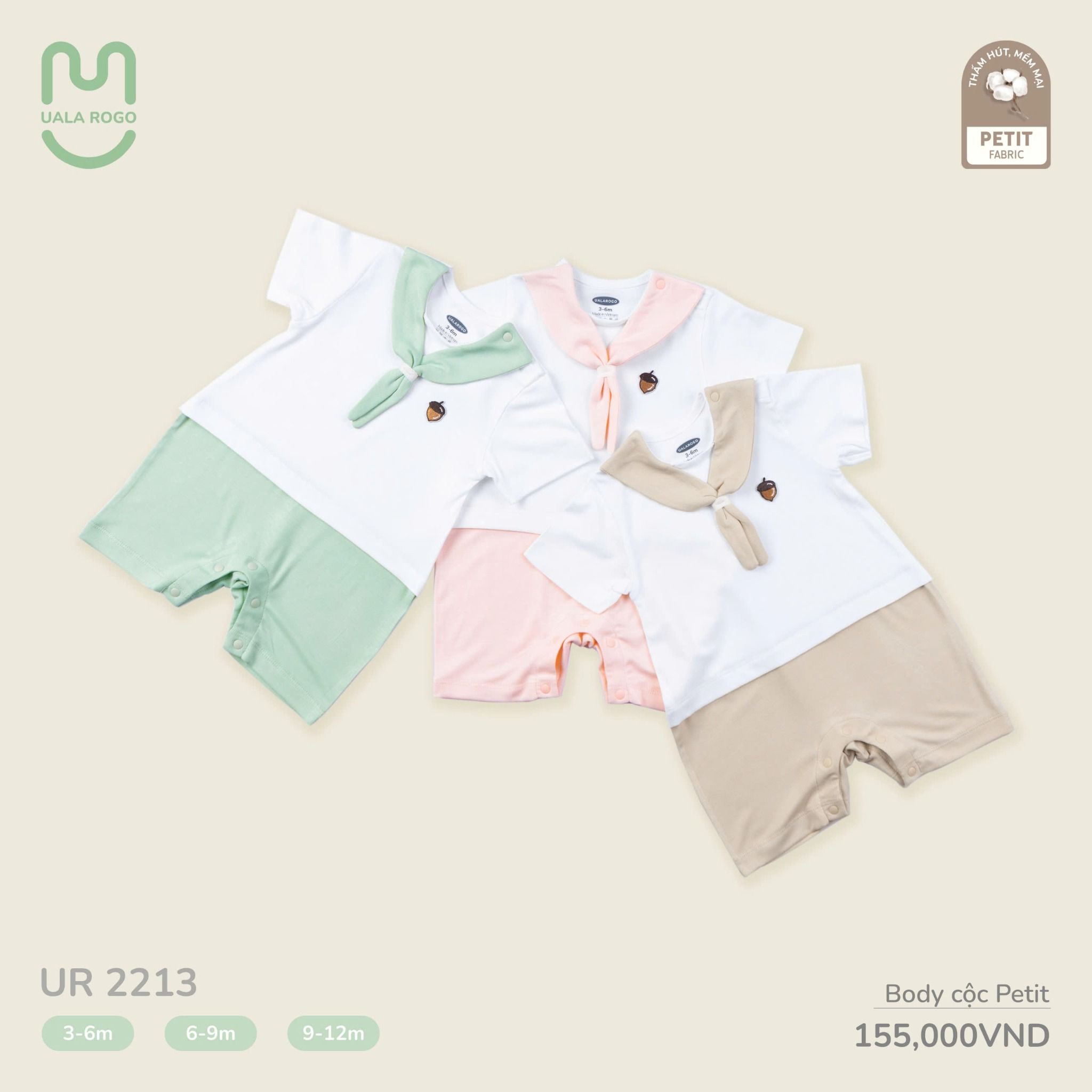 Bộ Body Cộc Petit Cho Bé UR 2213