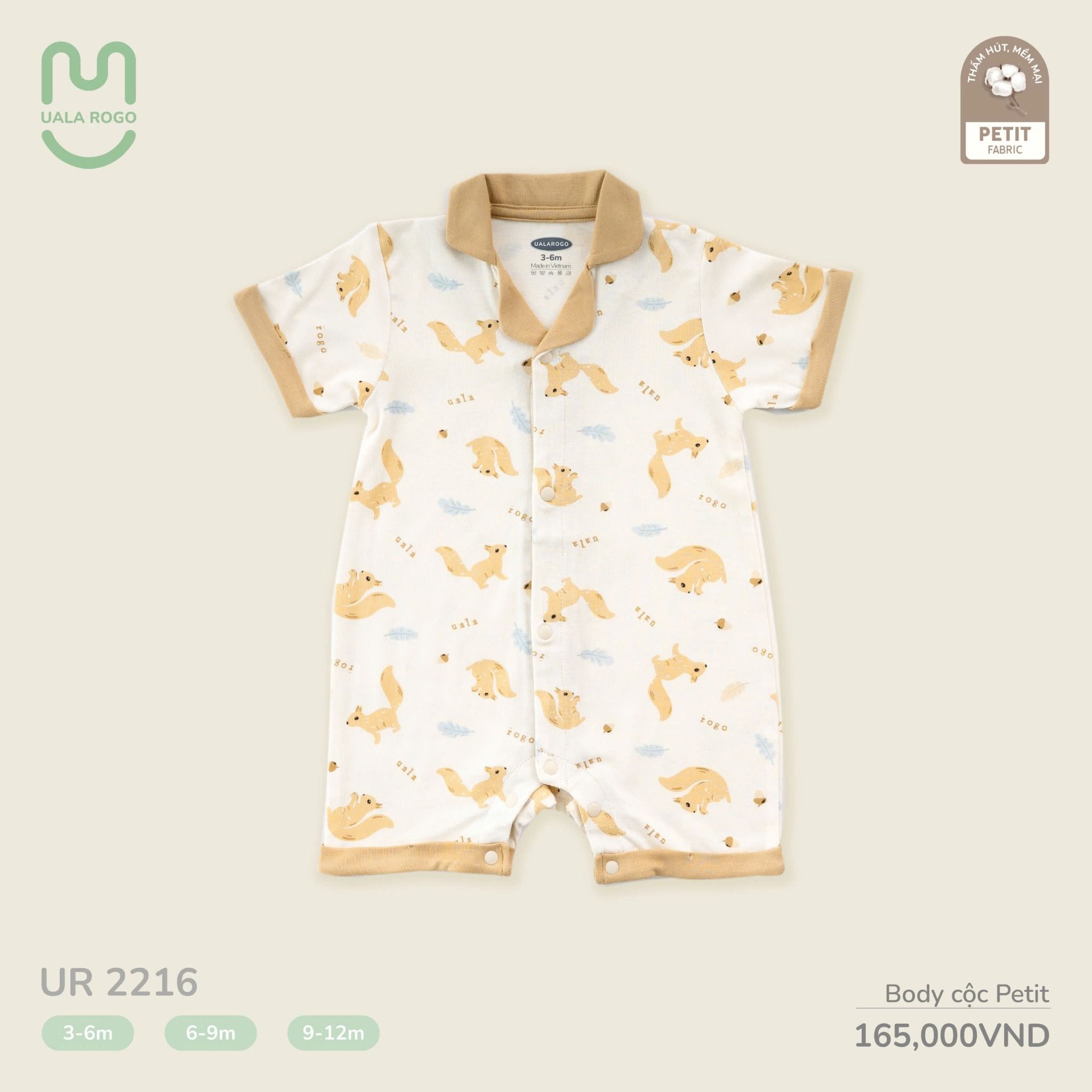 Bộ Body Cộc Petit Cho Bé UR 2216