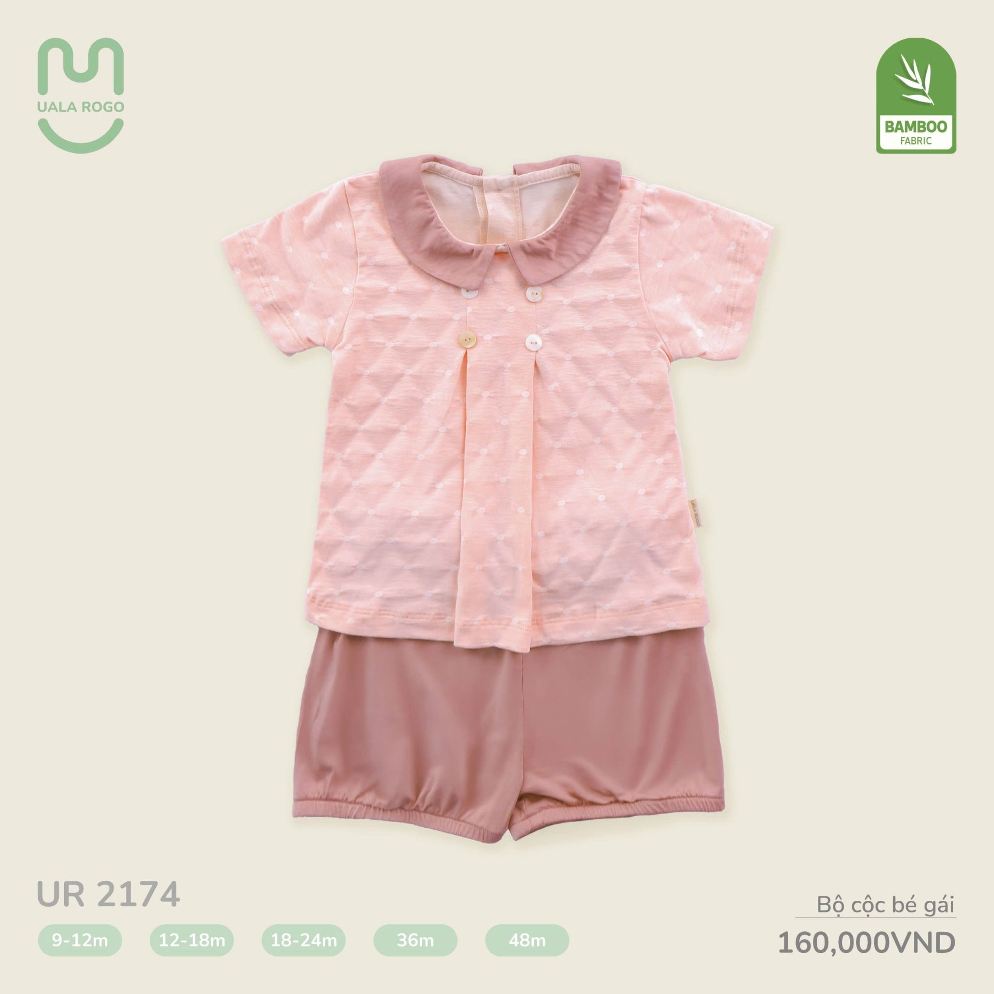 Bộ Cộc Cho Bé Gái UR 2174