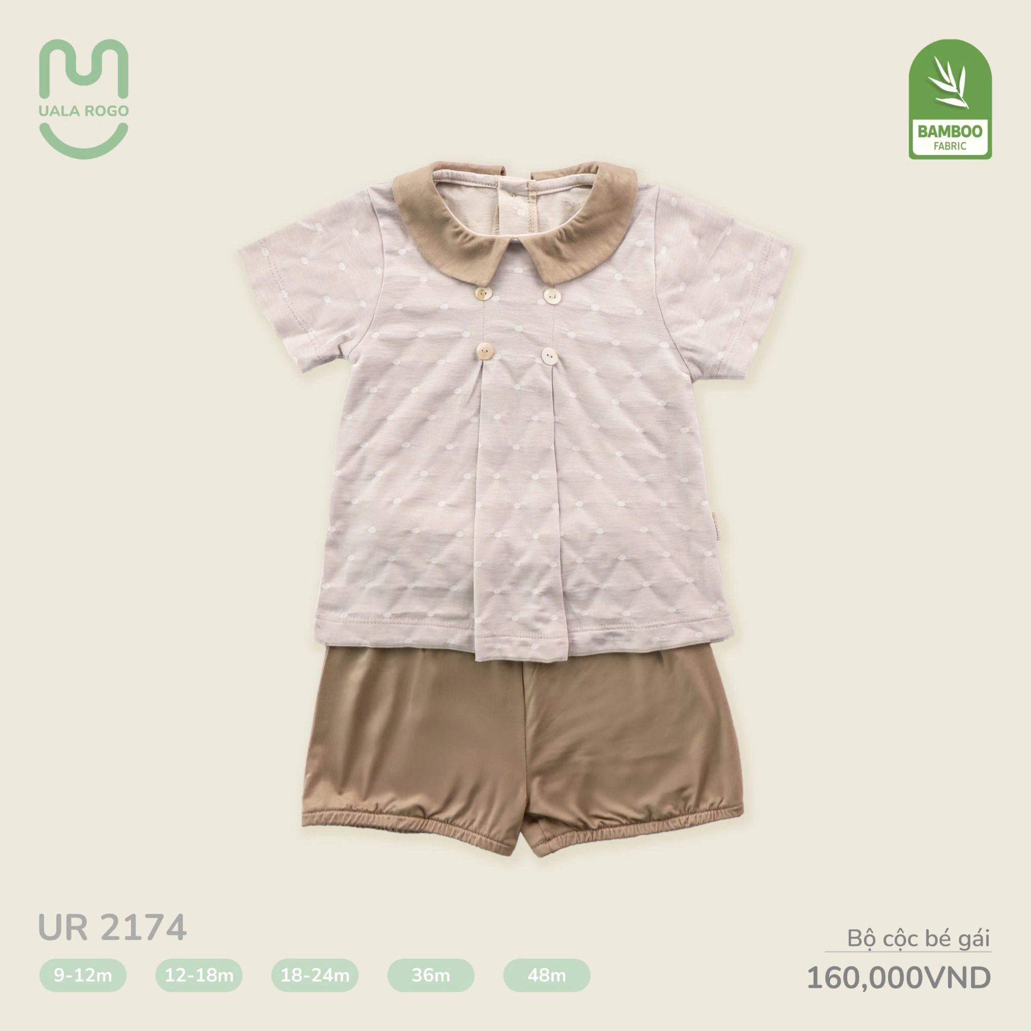 Bộ Cộc Cho Bé Gái UR 2174