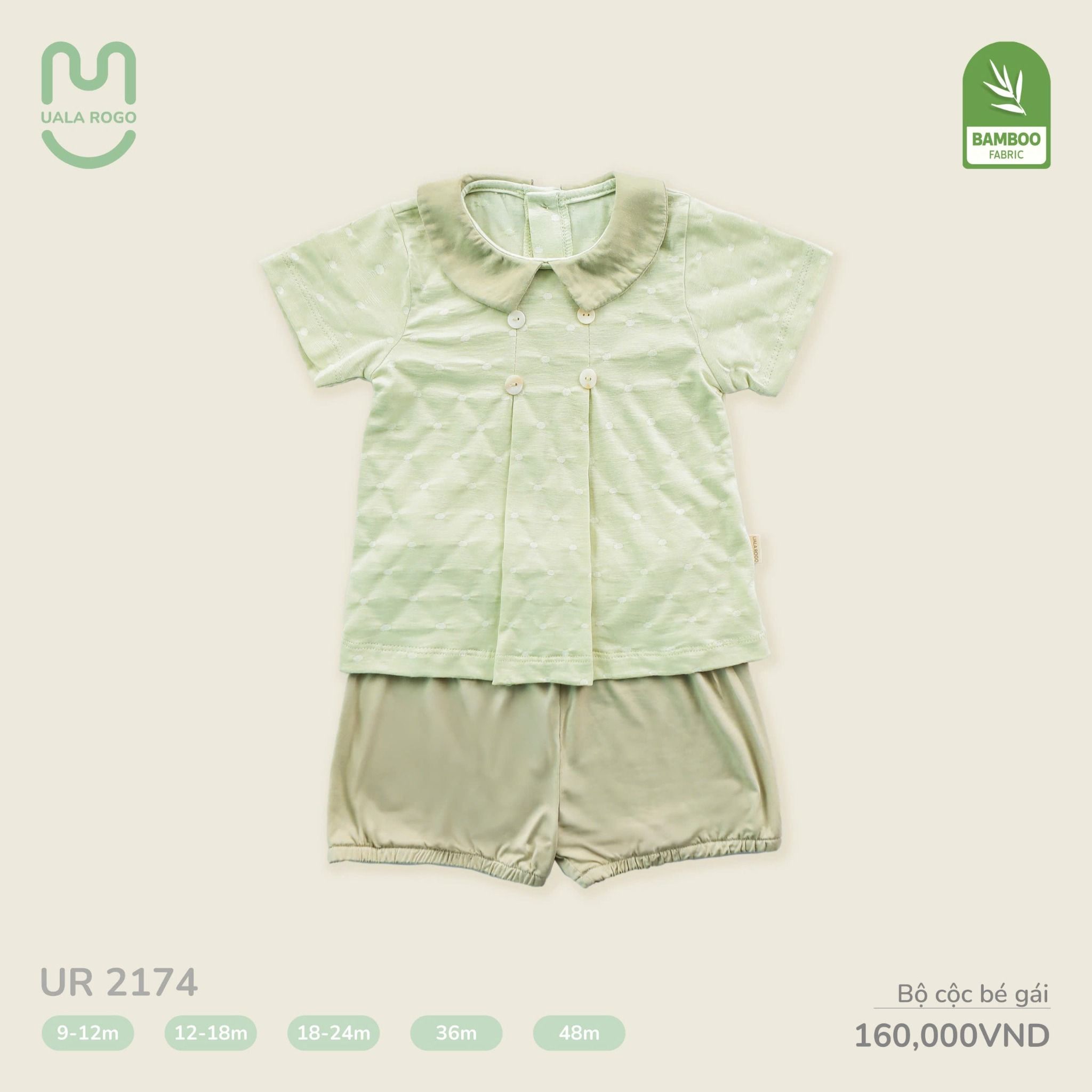 Bộ Cộc Cho Bé Gái UR 2174
