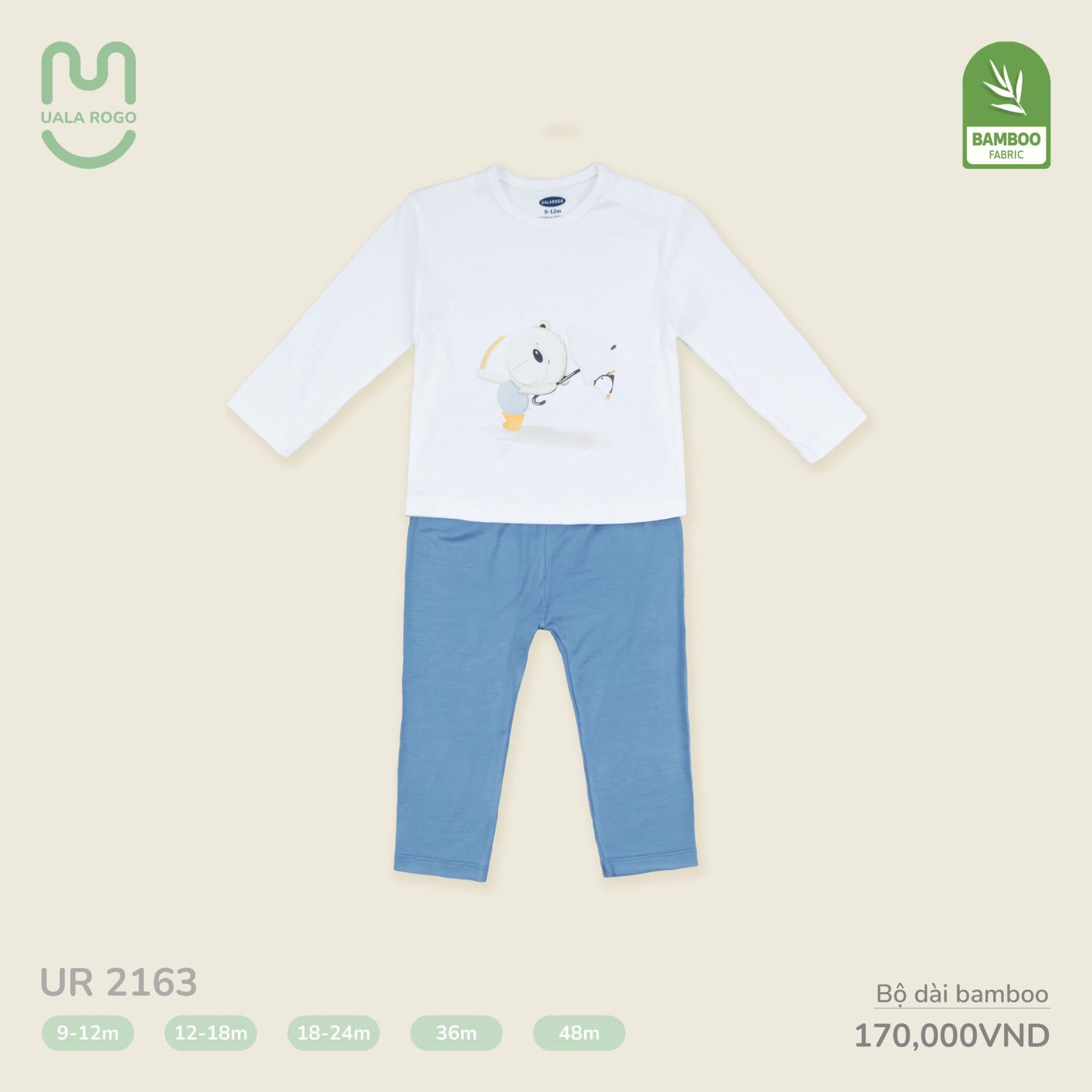 Bộ Dài Bamboo Cho Bé UR 2163