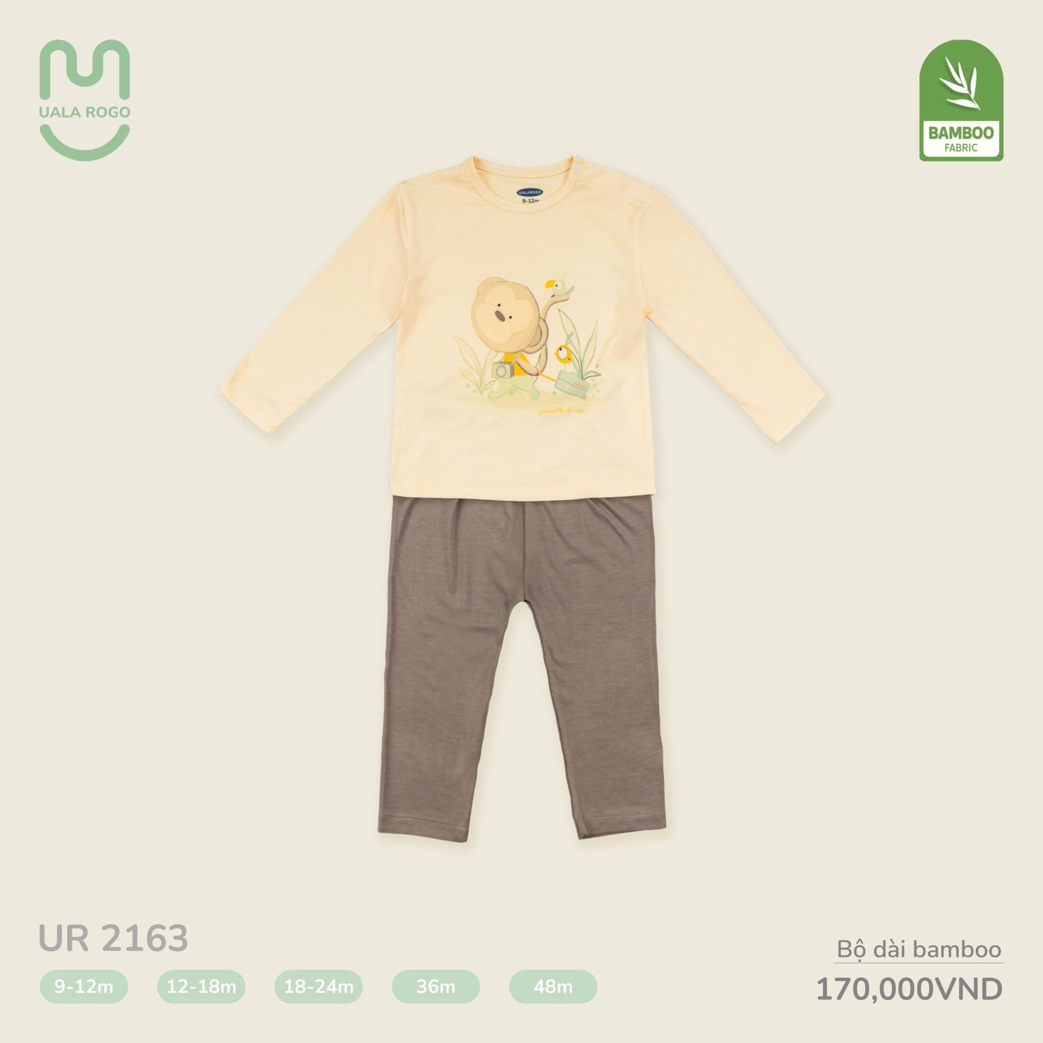 Bộ Dài Bamboo Cho Bé UR 2163