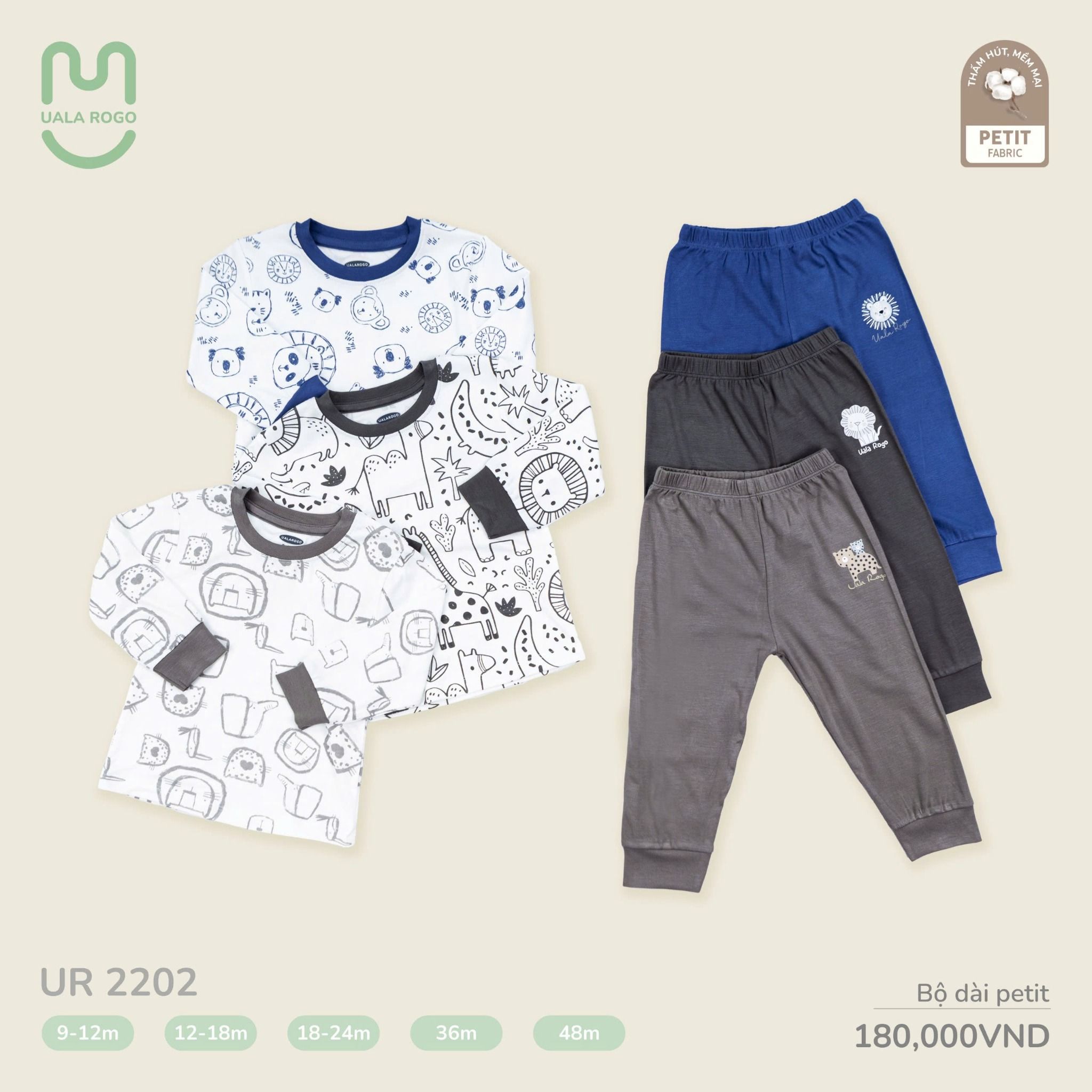 Bộ Dài Petit Cho Bé UR 2202