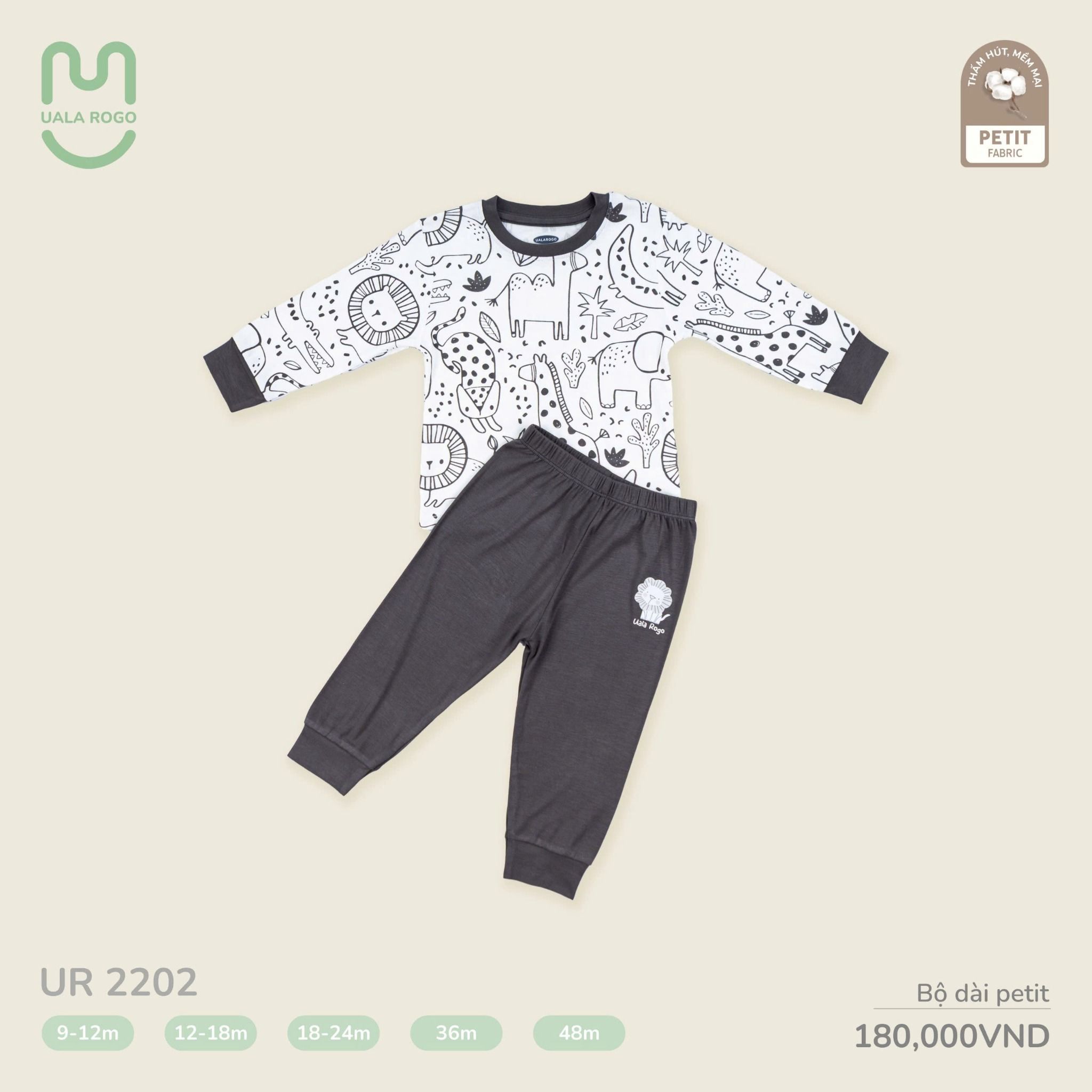 Bộ Dài Petit Cho Bé UR 2202