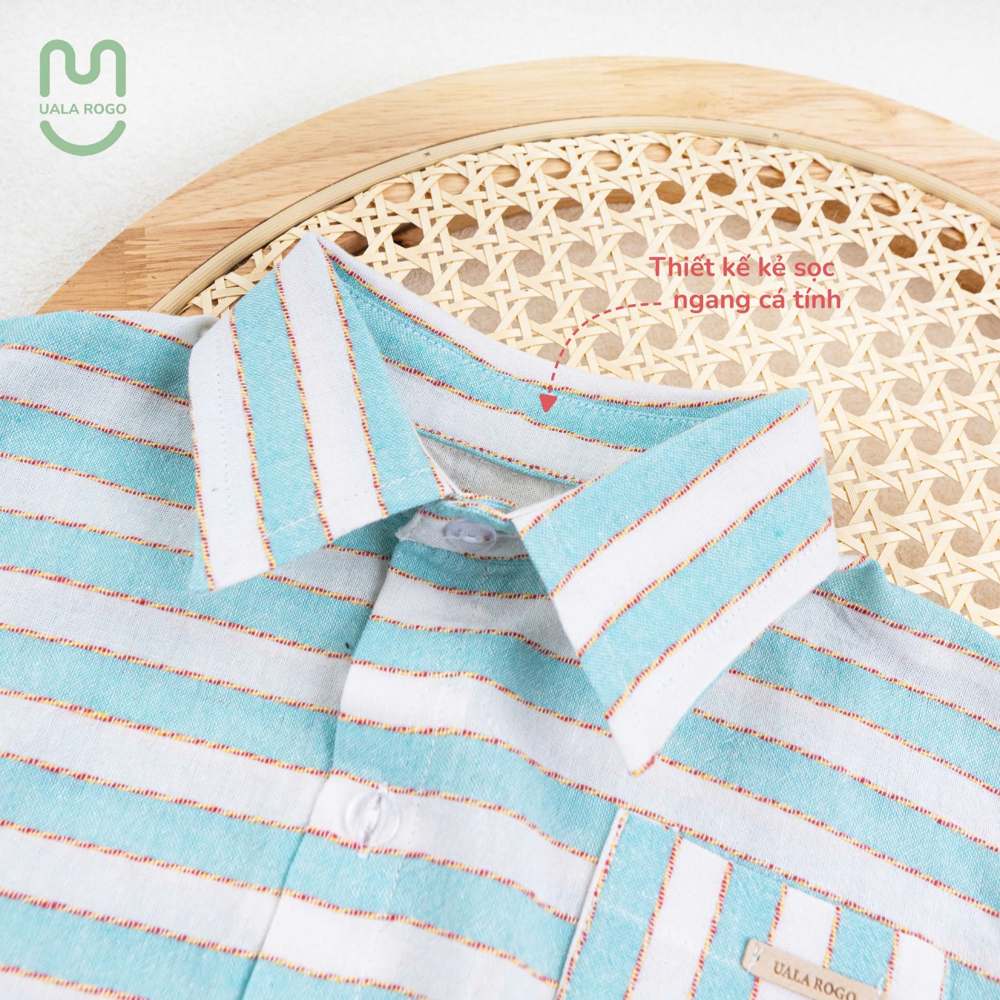 Set Áo Sơ Mi Quần Cộc Bomi Cotton UR 3865
