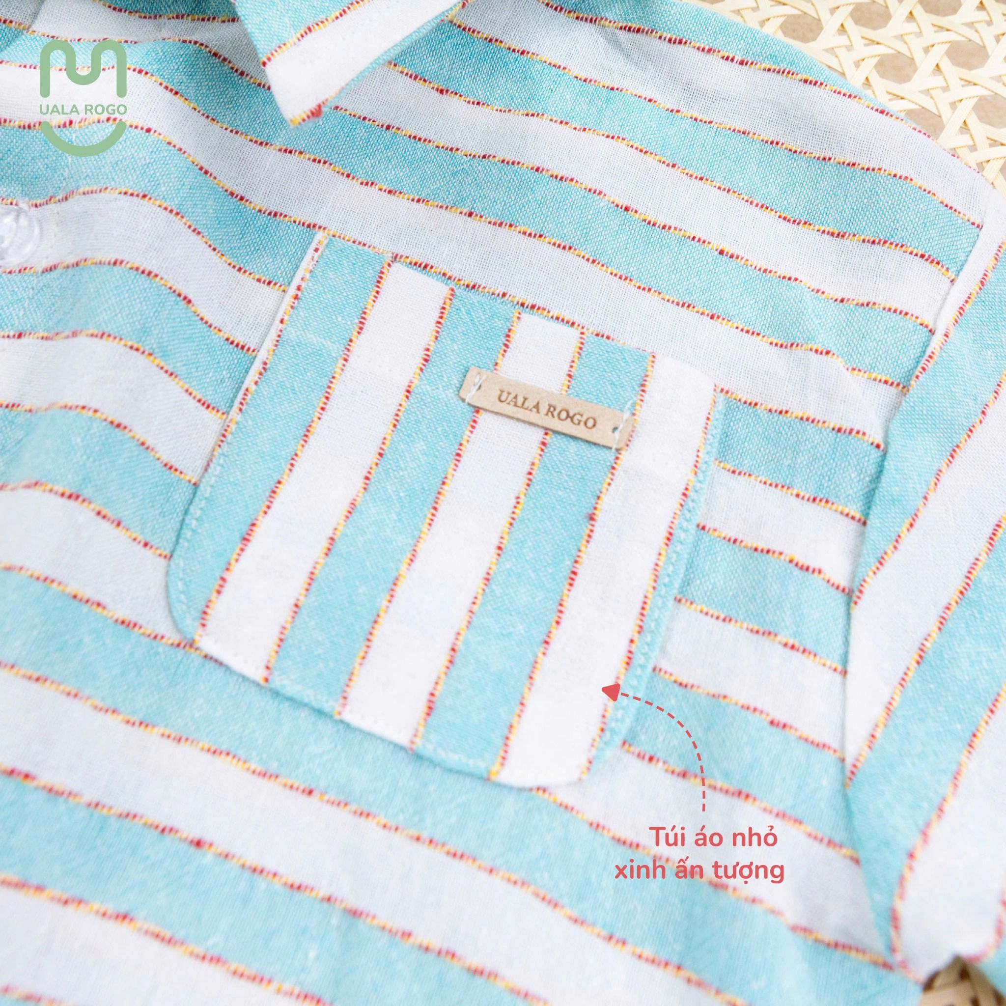 Set Áo Sơ Mi Quần Cộc Bomi Cotton UR 3865