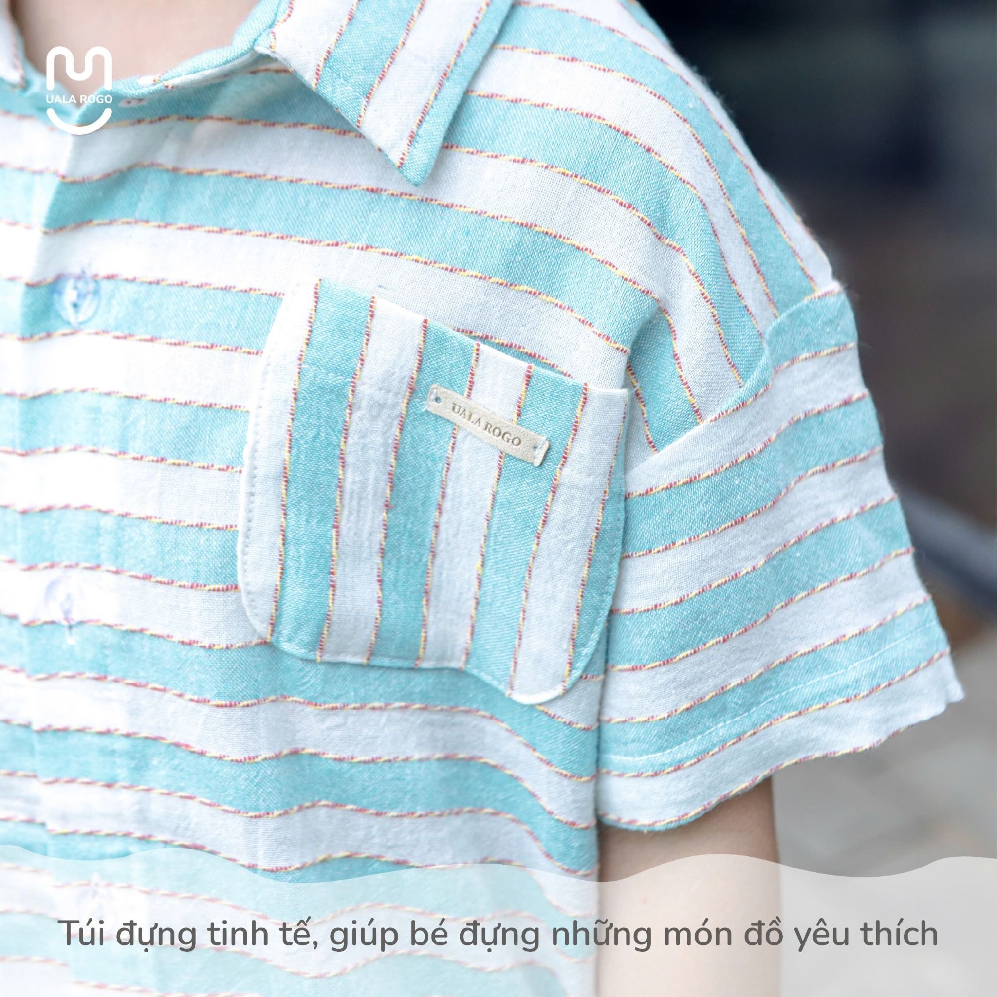 Set Áo Sơ Mi Quần Cộc Bomi Cotton UR 3865