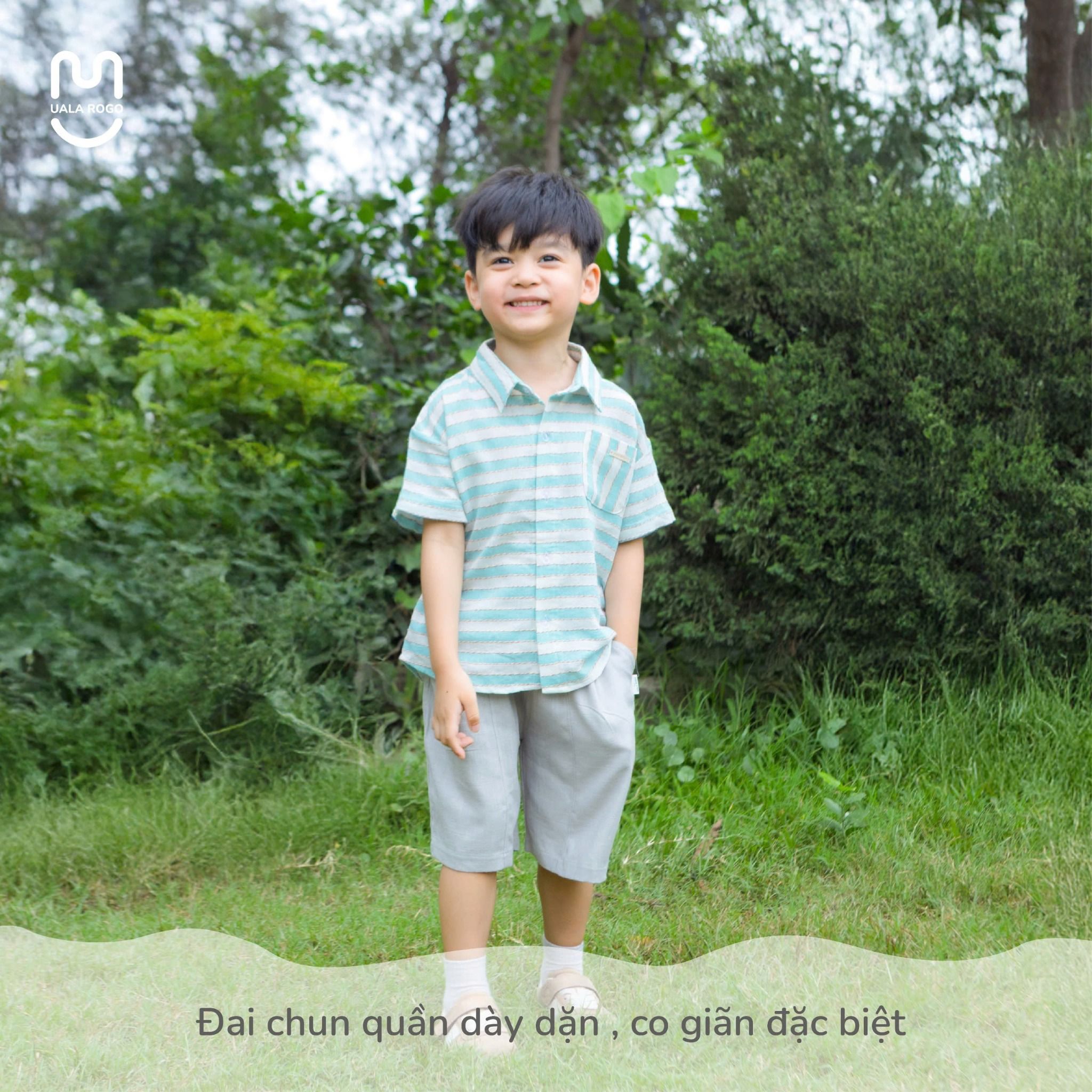 Set Áo Sơ Mi Quần Cộc Bomi Cotton UR 3865