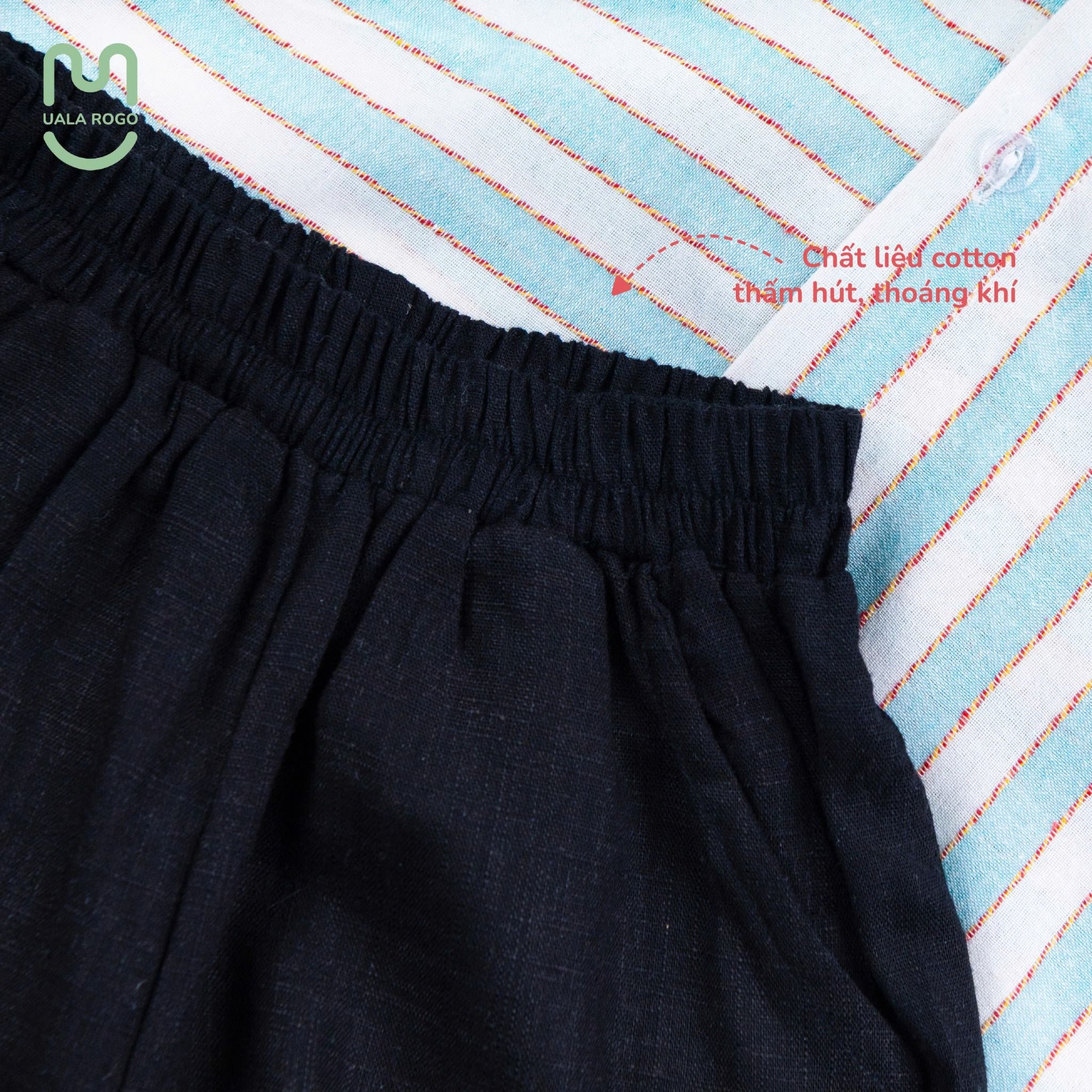 Set Áo Sơ Mi Quần Lửng Bomi Cotton UR 3864