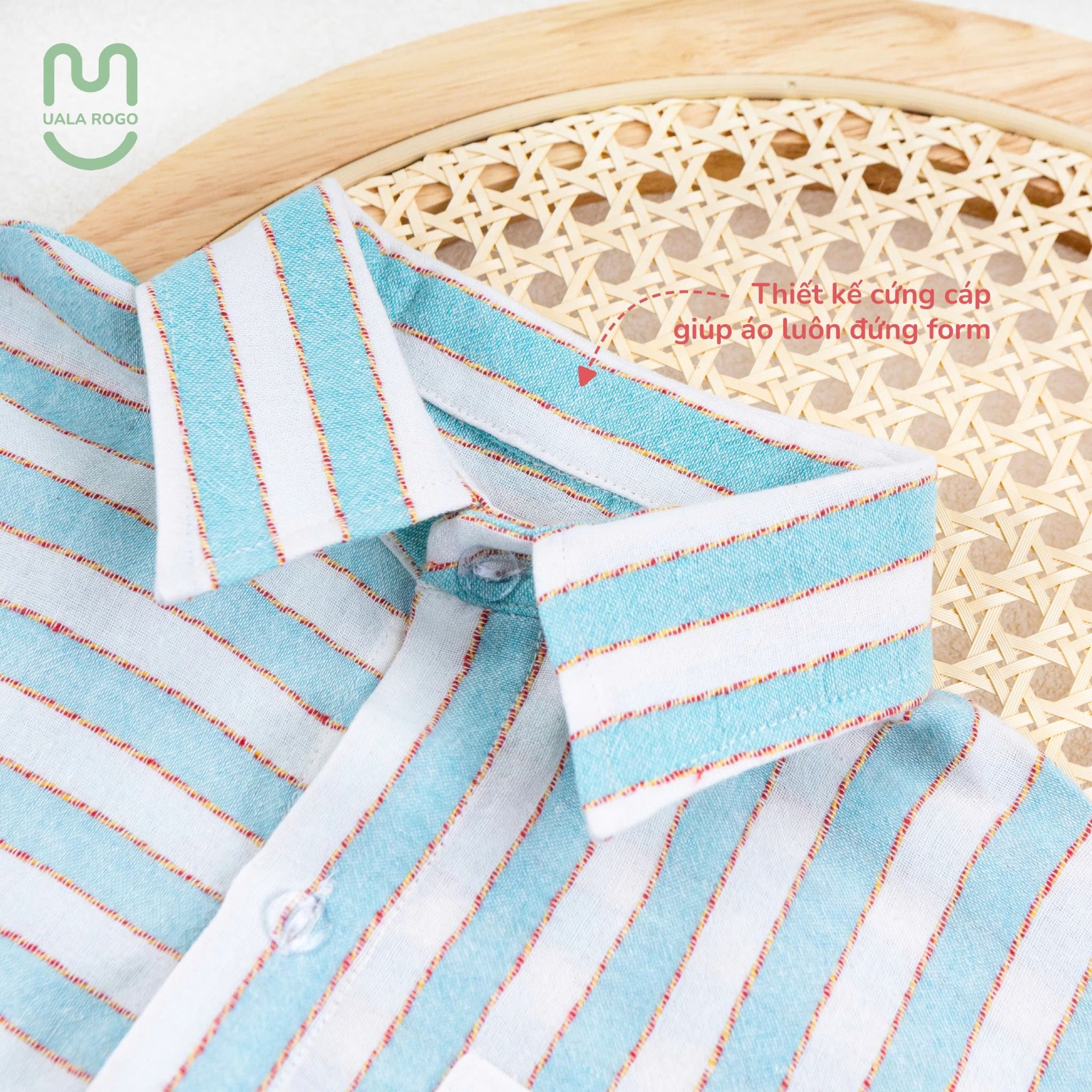Set Áo Sơ Mi Quần Lửng Bomi Cotton UR 3864