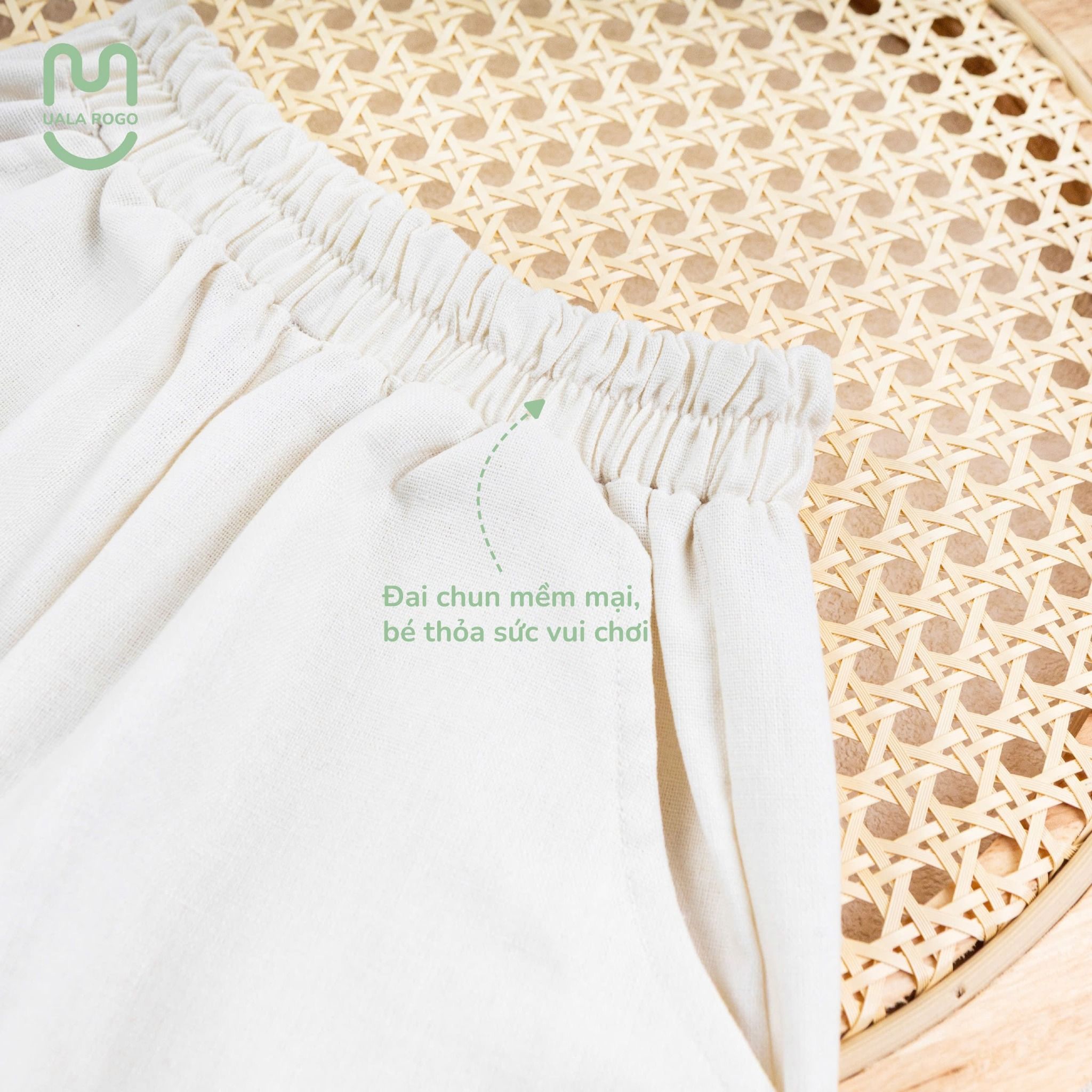 Bộ Sát Nách Linen Bé Gái UR 3863