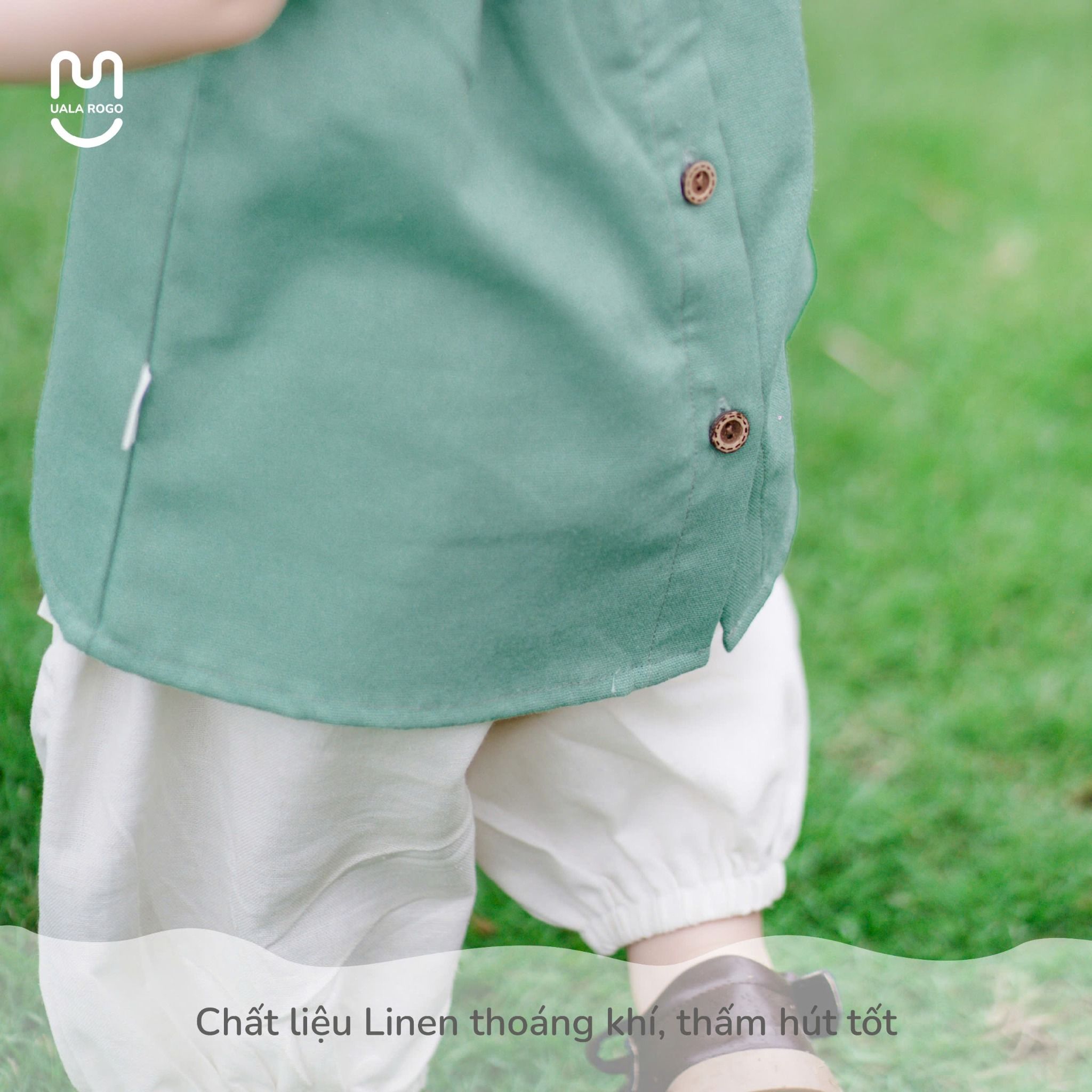Bộ Sát Nách Linen Bé Gái UR 3863