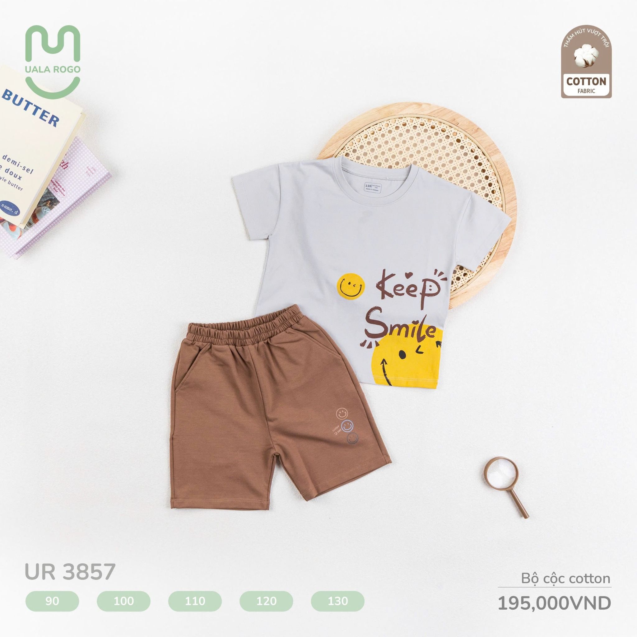 Bộ Cộc Cotton Cho Bé UR 3857
