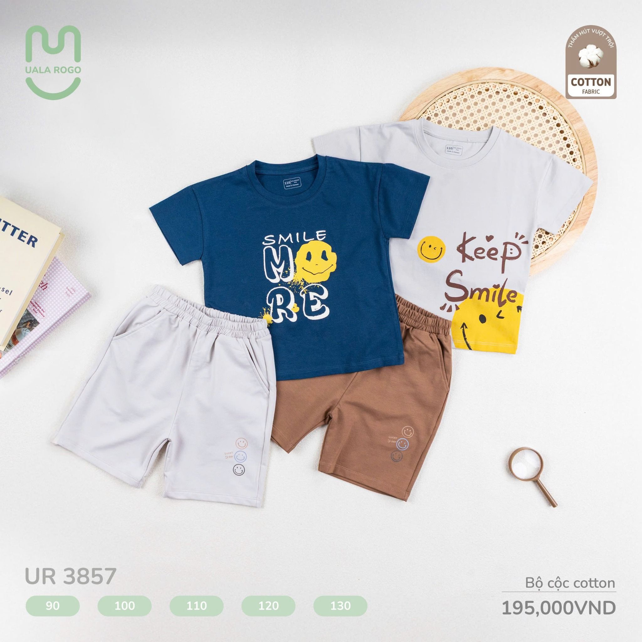 Bộ Cộc Cotton Cho Bé UR 3857