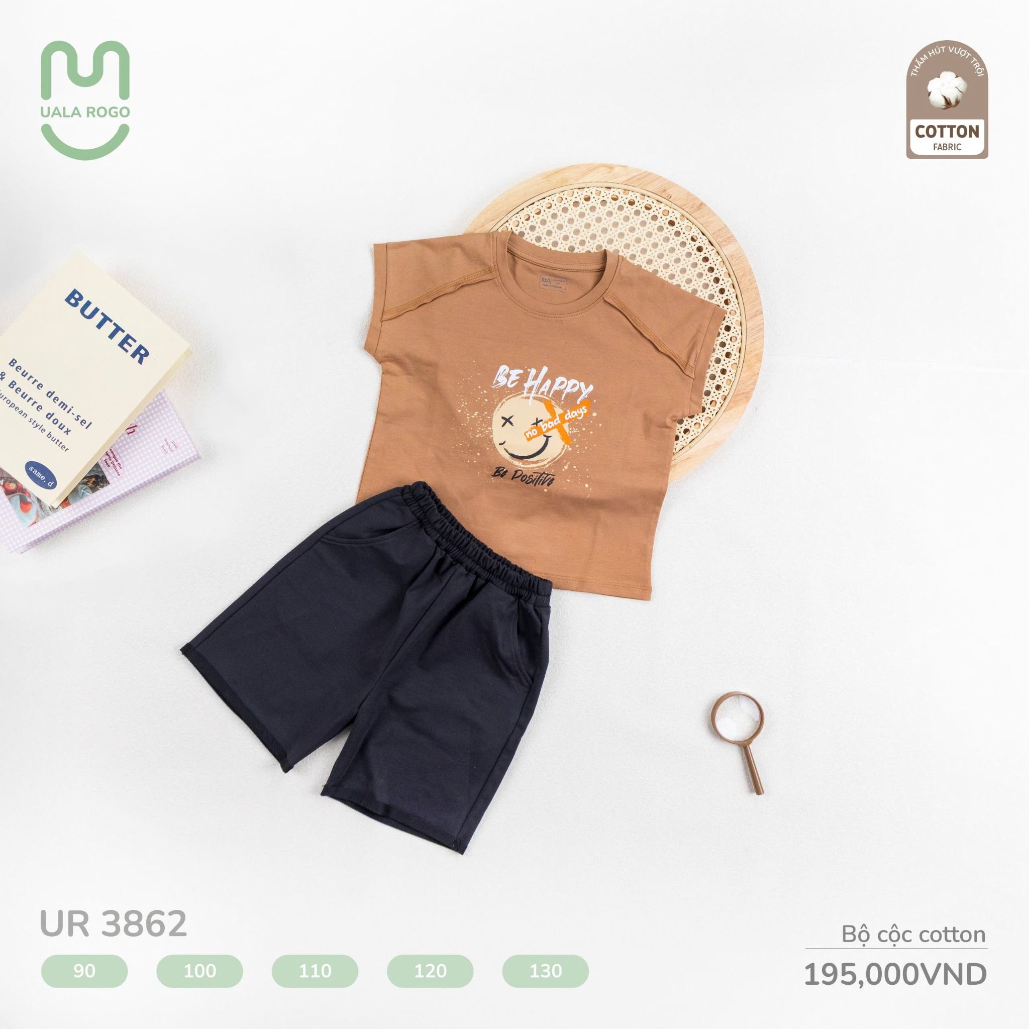 Bộ Cộc Cotton Cho Bé UR 3862