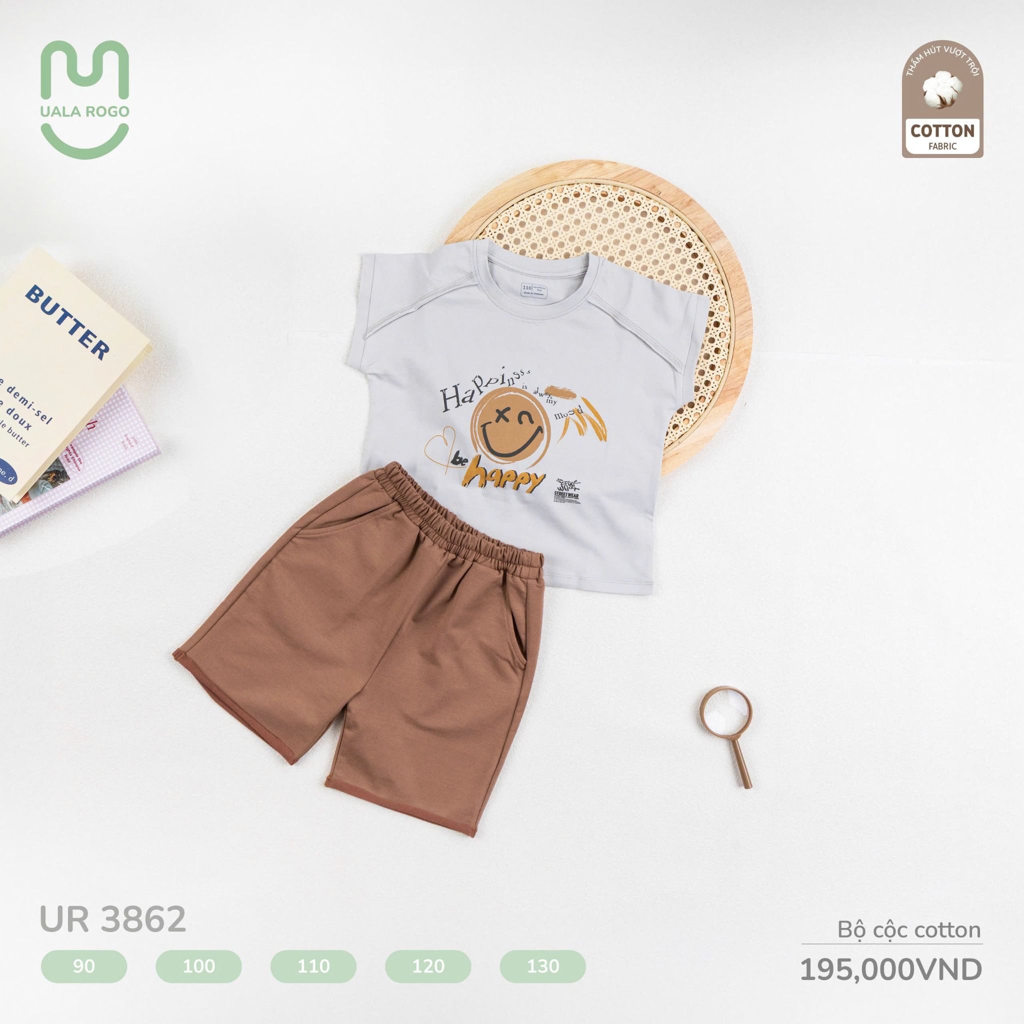 Bộ Cộc Cotton Cho Bé UR 3862