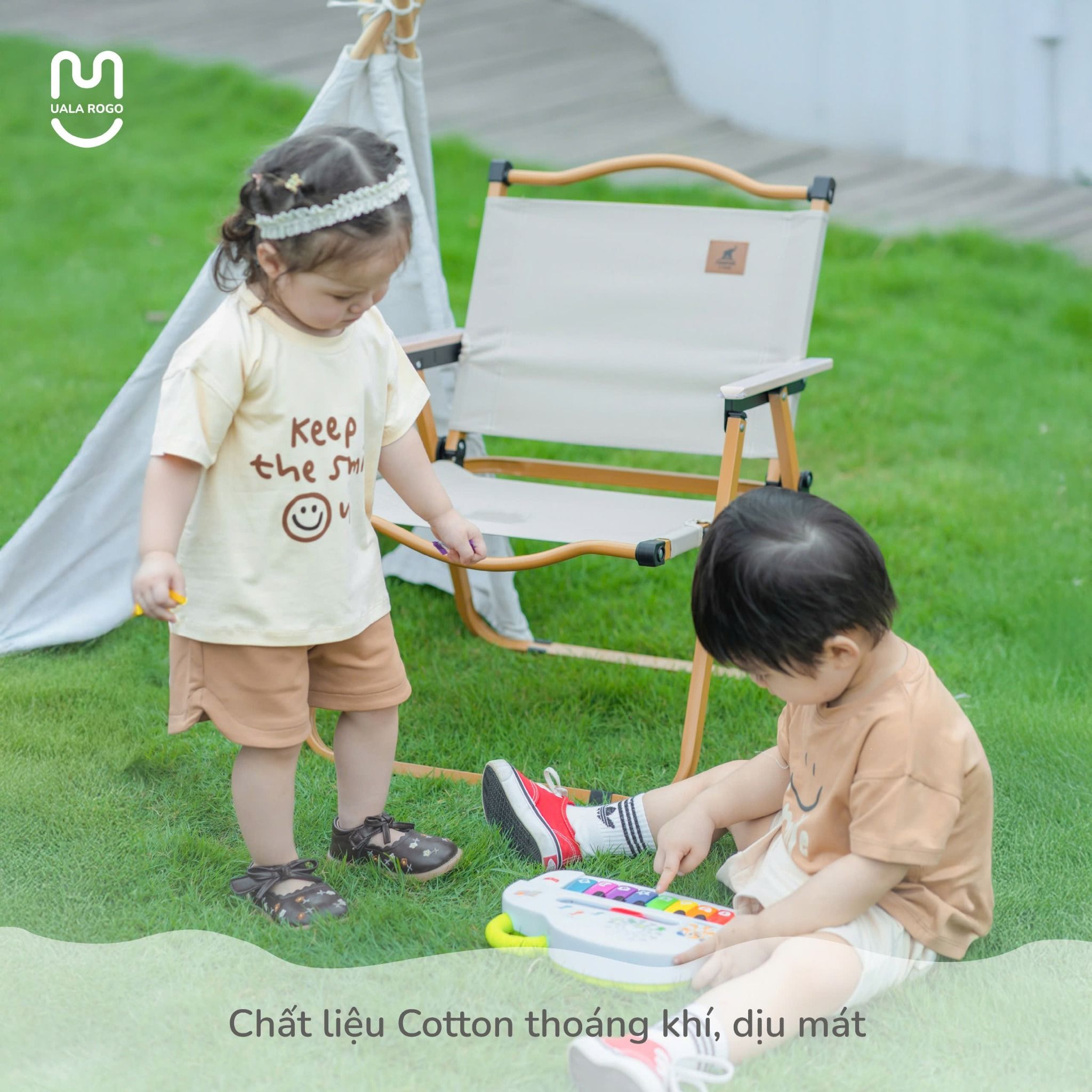 Bộ Cộc Cotton Cho Bé Gái UR 3860