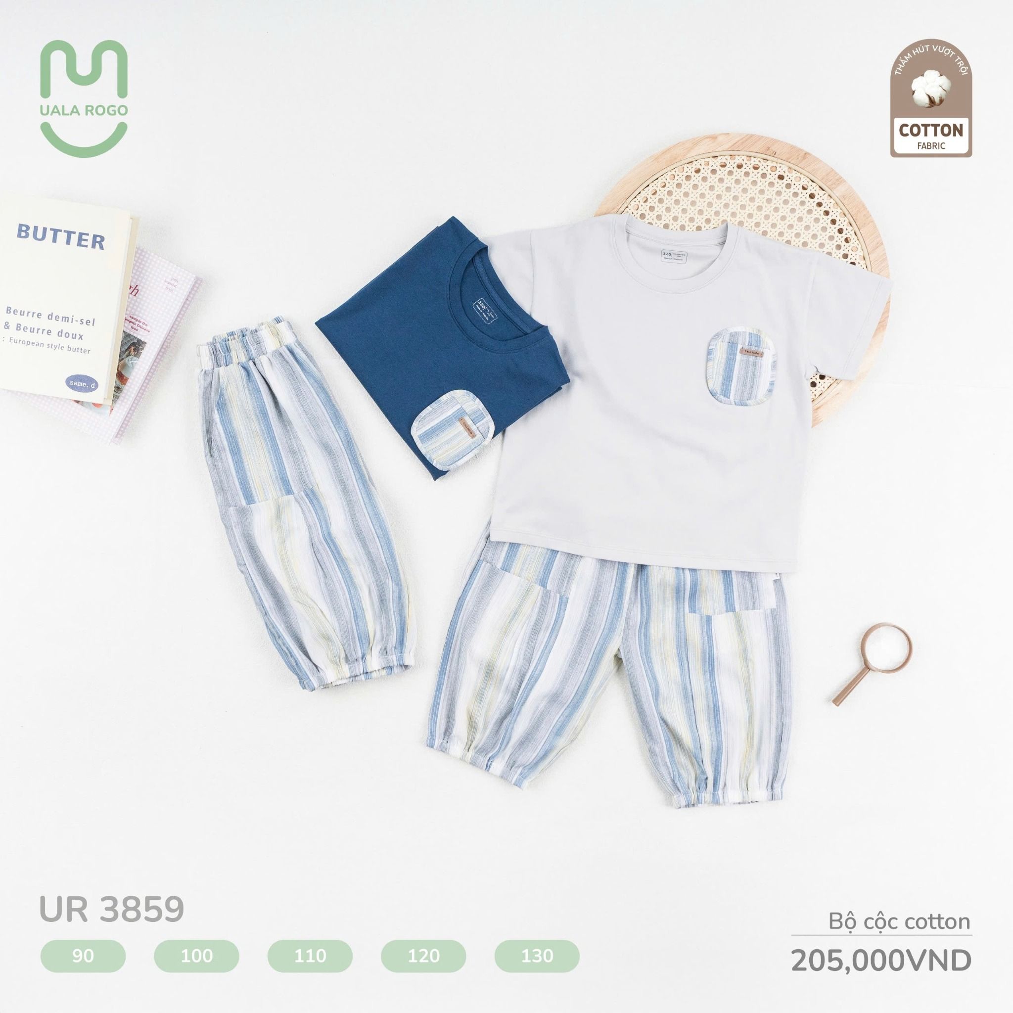 Bộ Cộc Cotton Cho Bé UR 3859