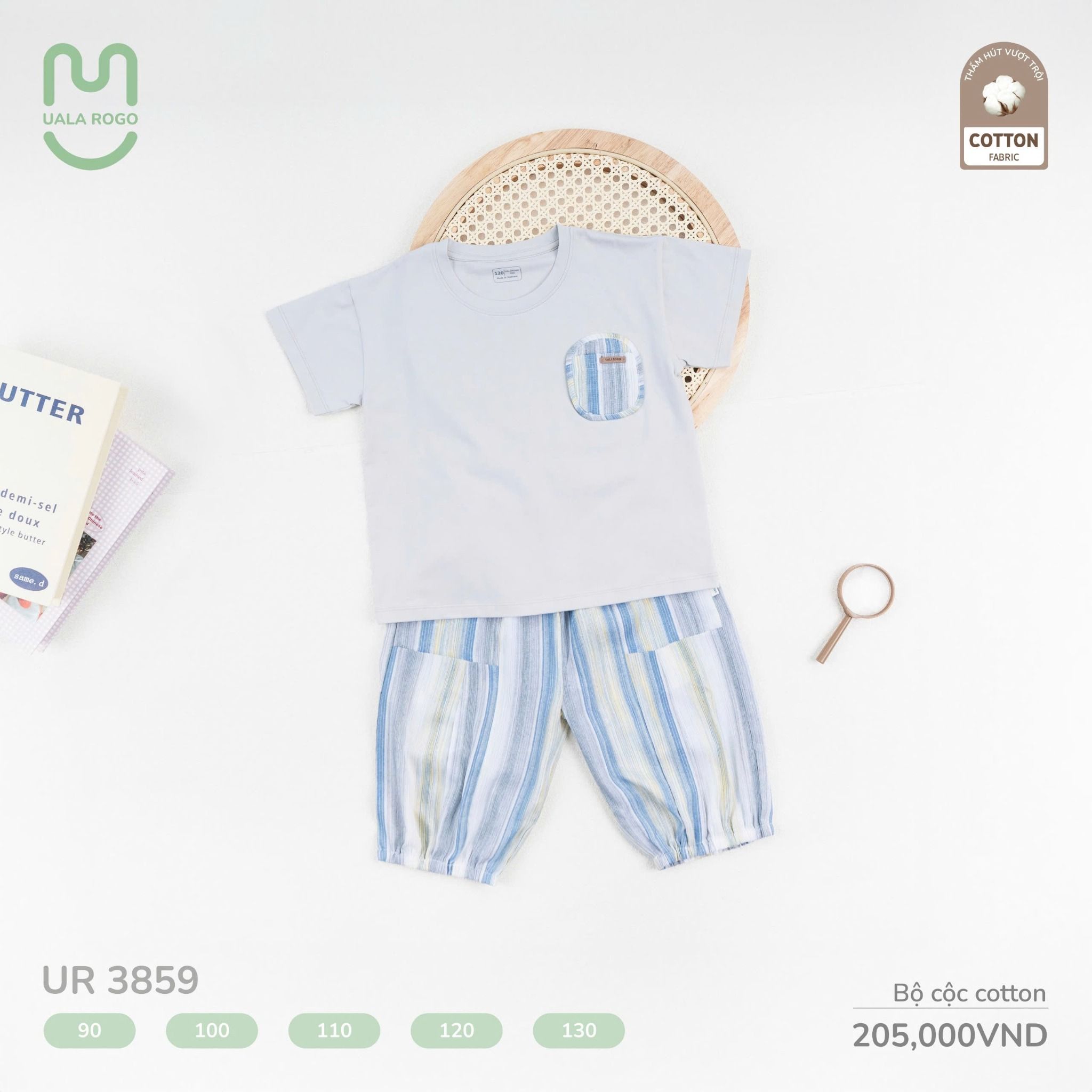 Bộ Cộc Cotton Cho Bé UR 3859