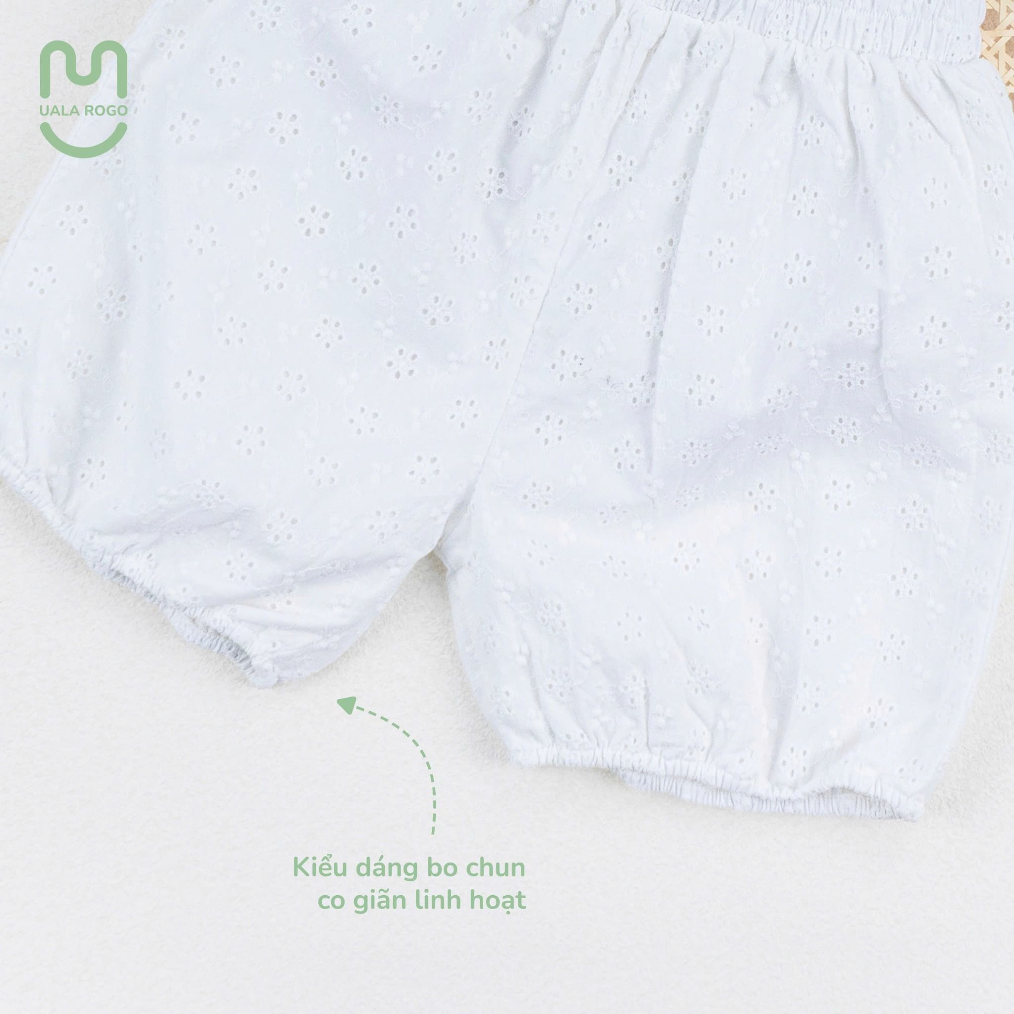 Bộ Sát Nách Bé Gái Modal Floral Knit UR 3850