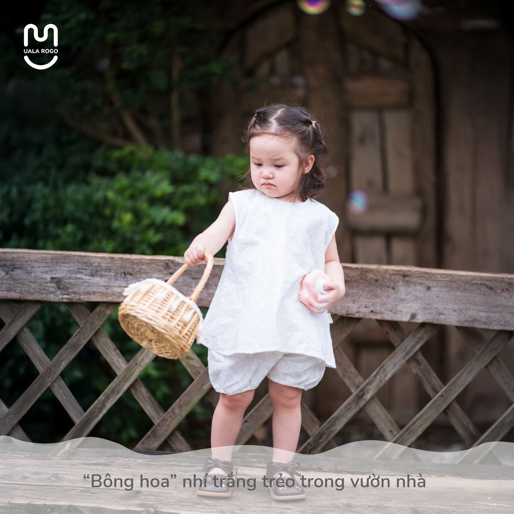 Bộ Sát Nách Bé Gái Modal Floral Knit UR 3850