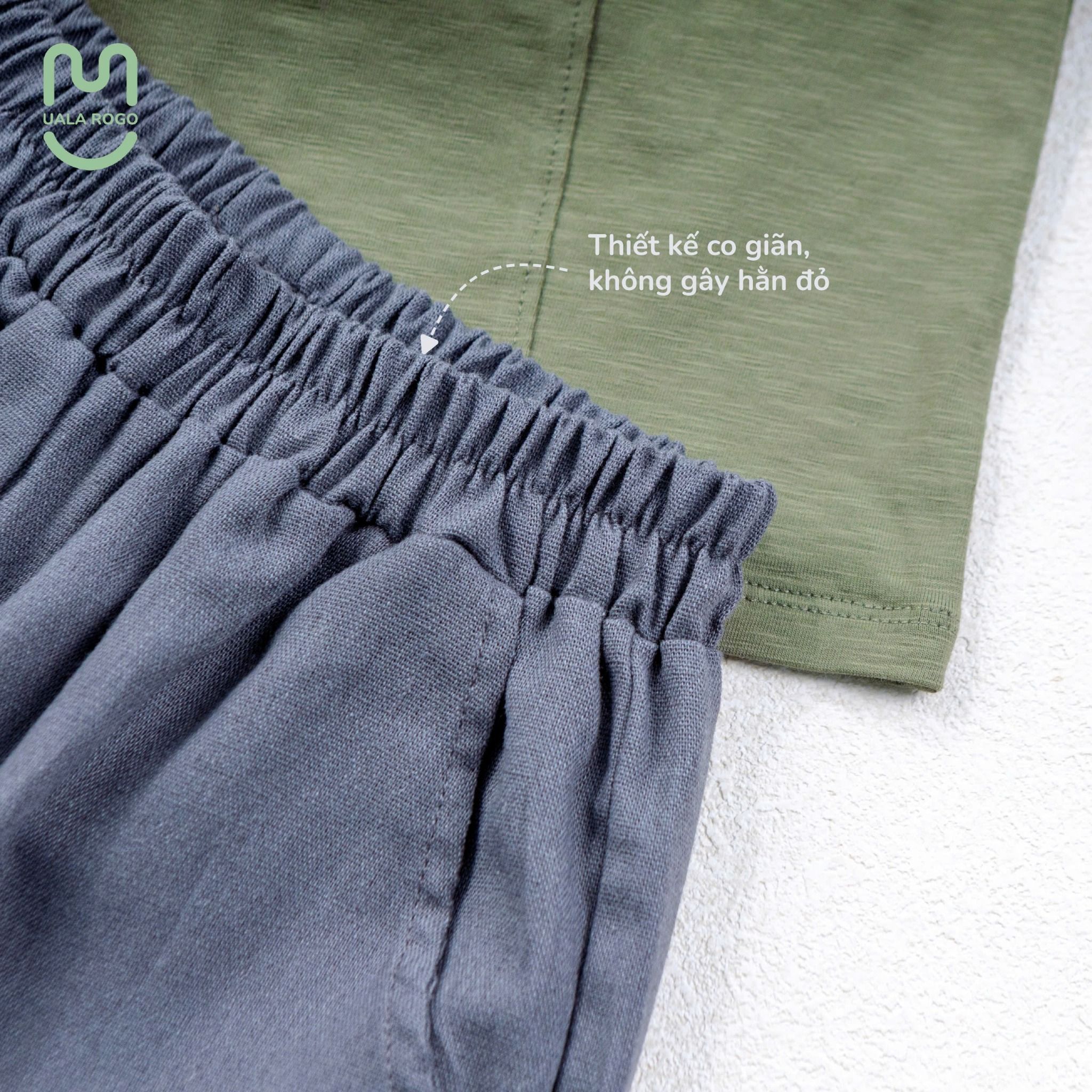 Bộ Sát Nách Cotton Bamboo Cho Bé UR 3861