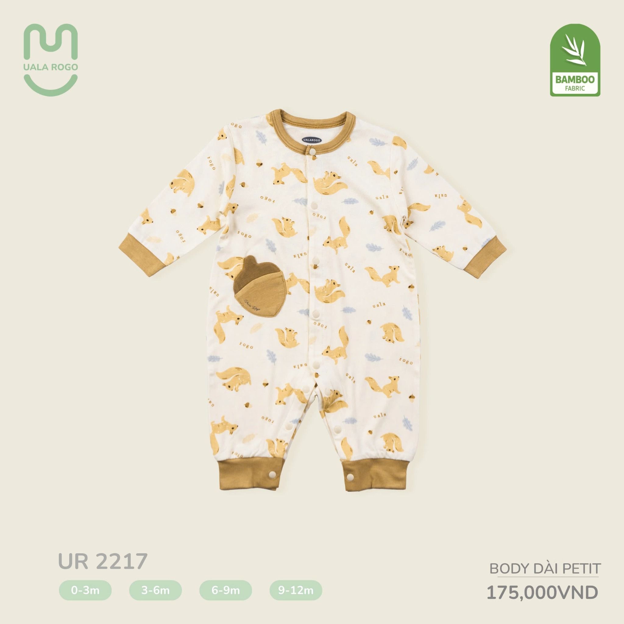Bộ Body Dài Petit Cho Bé UR 2217
