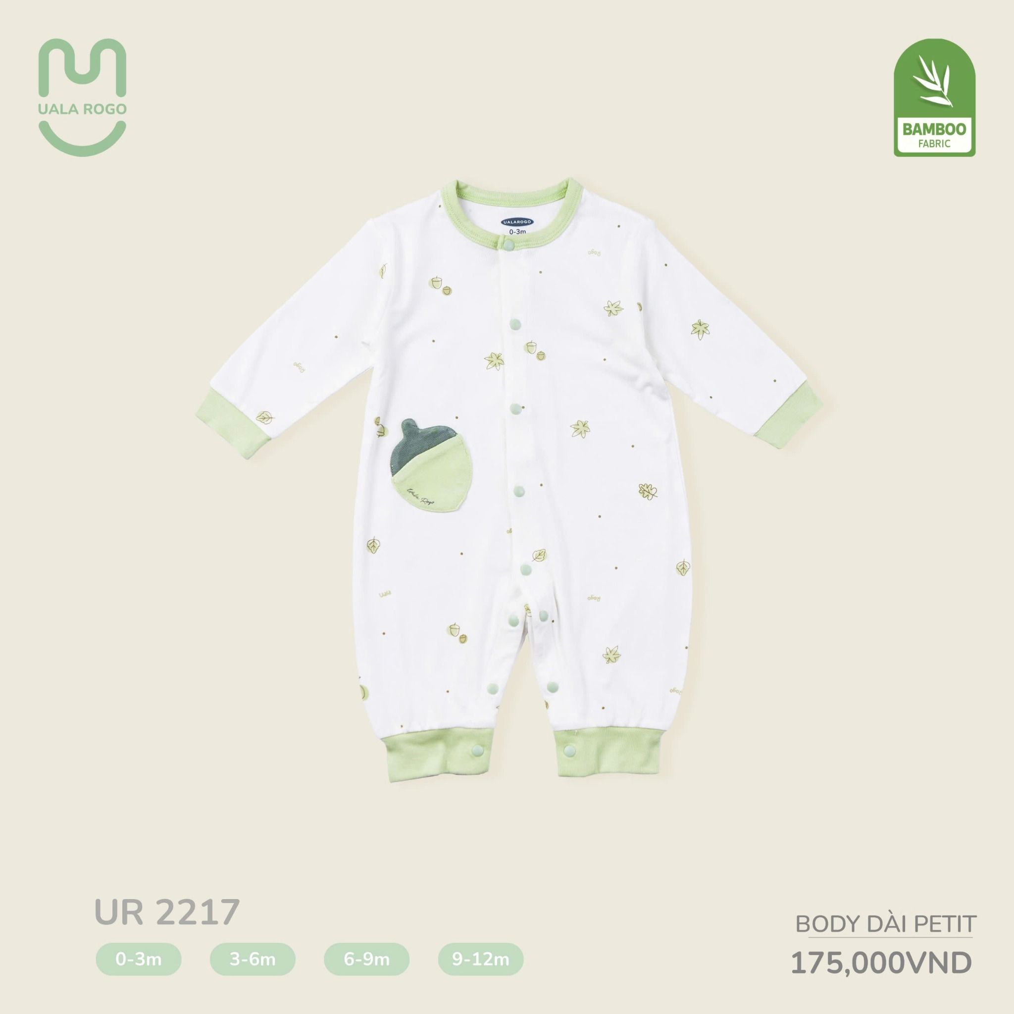 Bộ Body Dài Petit Cho Bé UR 2217