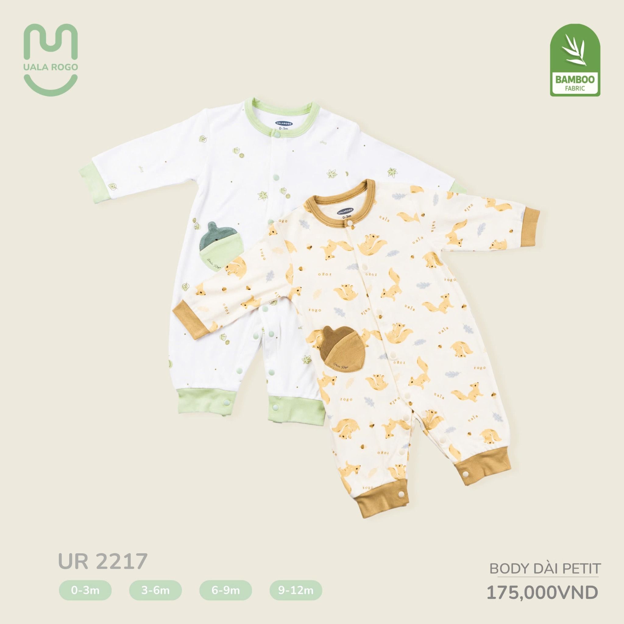 Bộ Body Dài Petit Cho Bé UR 2217