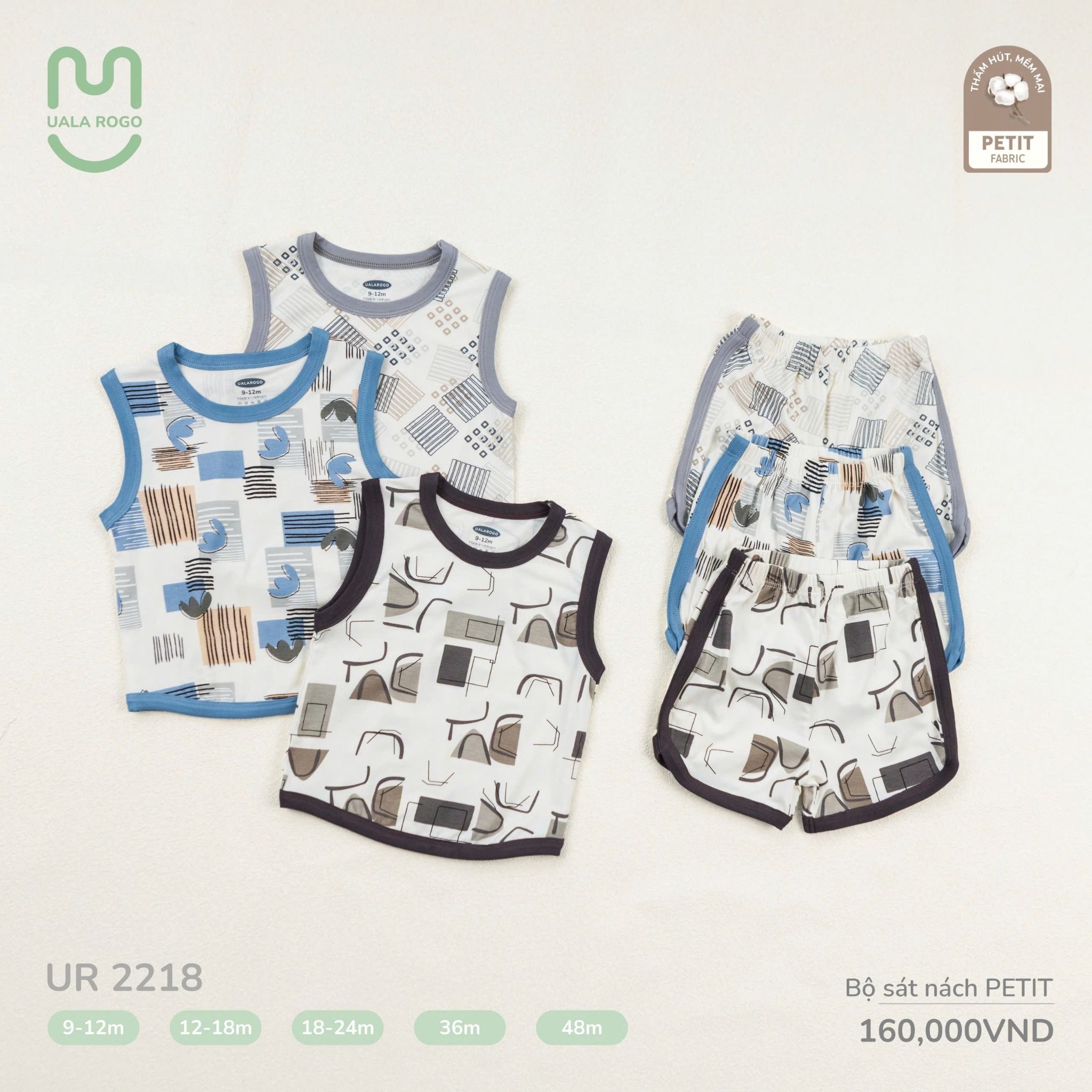 Bộ Sát Nách Petit Cho Bé UR 2218