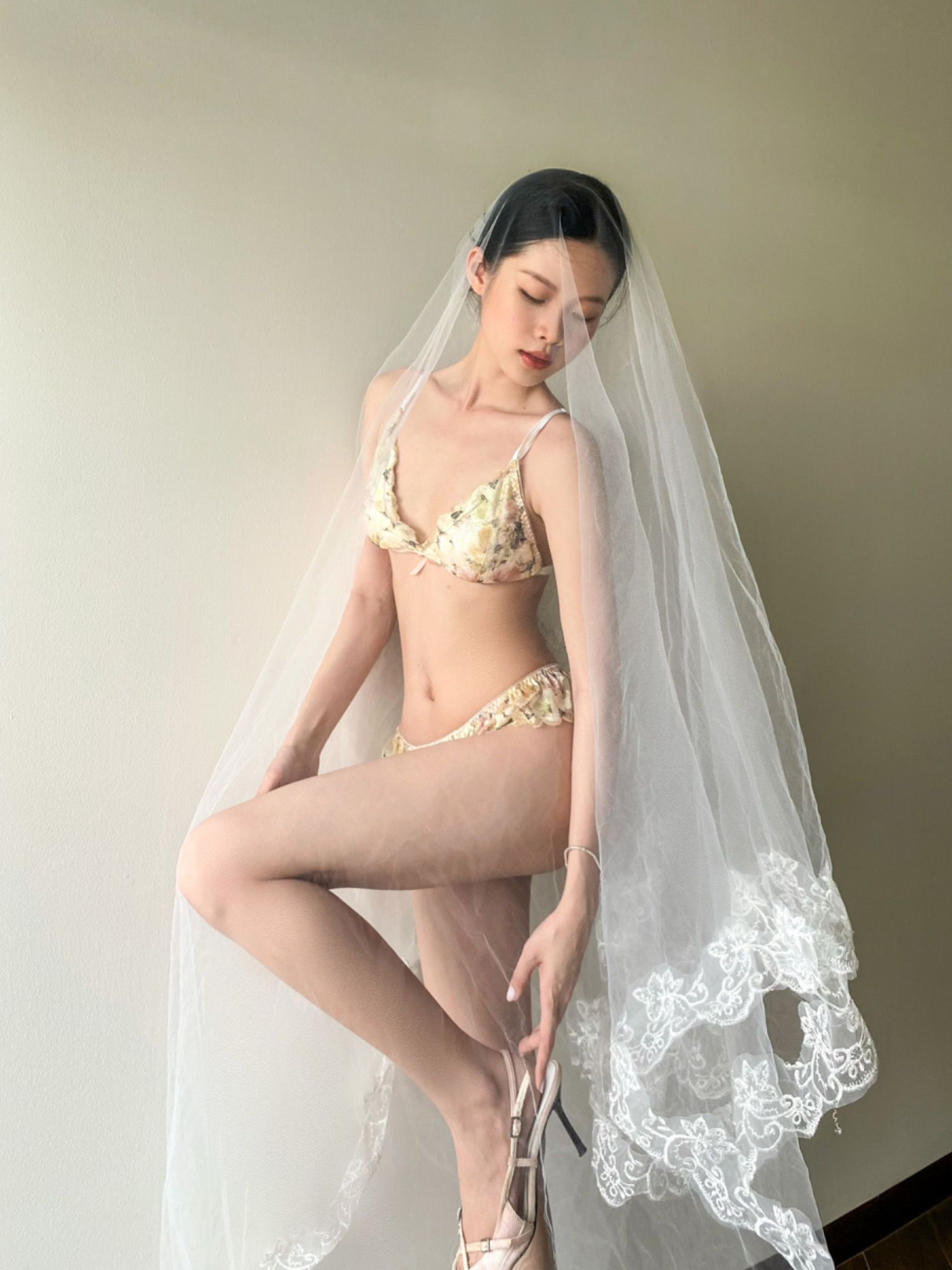 Nicolette - Set Đồ Lót Petty Brawee Hoa Phối Hoạ Tiết