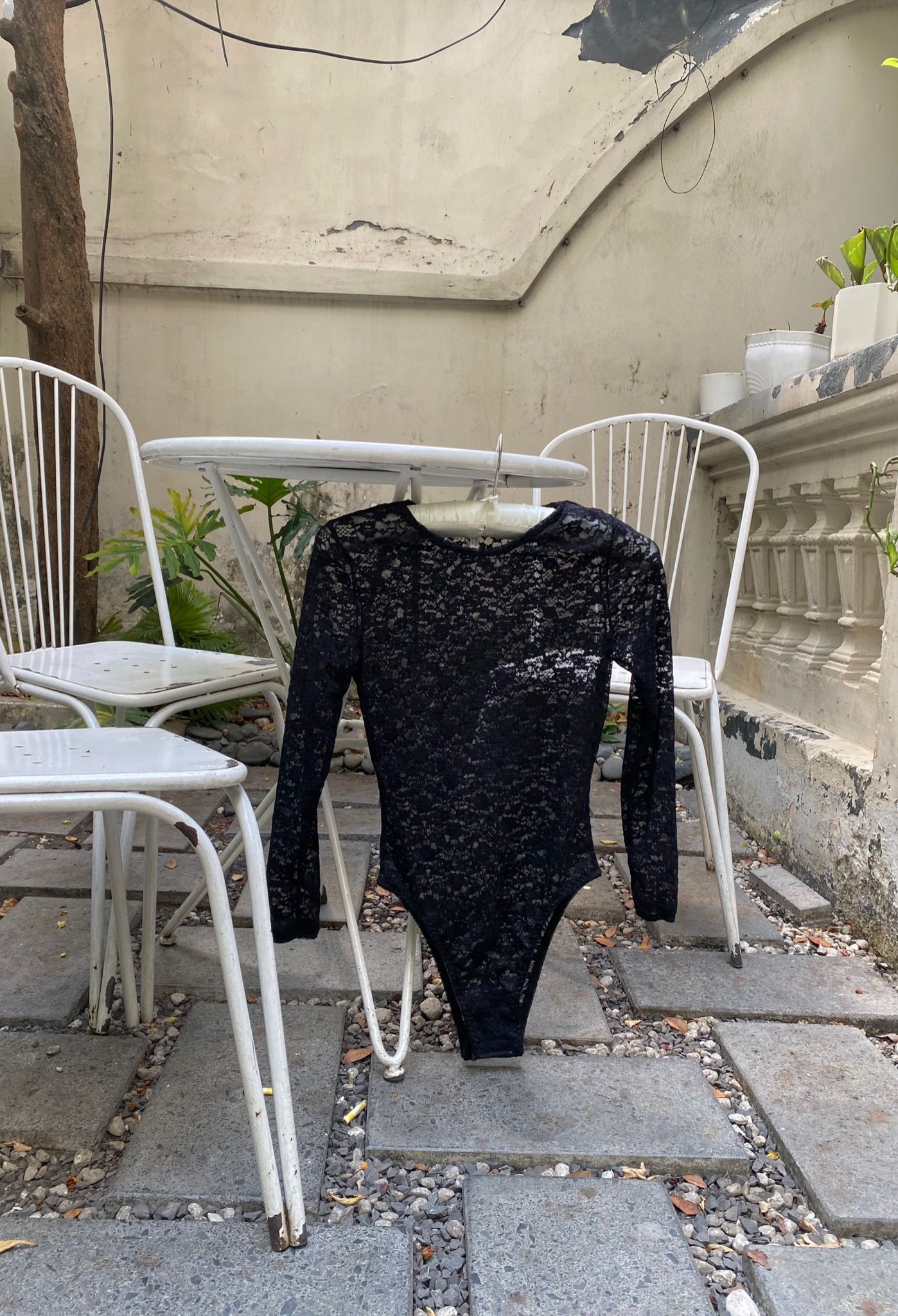 Stella - Bodysuit Tay Dài Petty Brawee Ren Đen