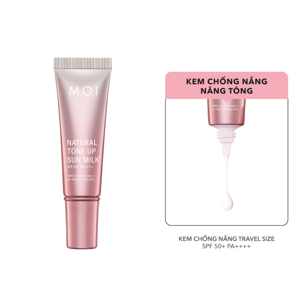Kem Chống Nắng Nâng Tông Tự Nhiên M.O.I 10ml