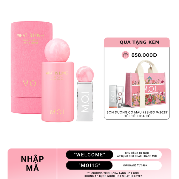 Bộ Đôi Nước Hoa Cao Cấp What Is Love? Và Son Tint Lì Nhẹ Môi Lollipops