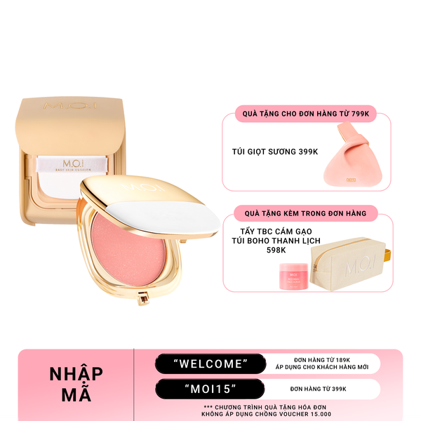 Bộ Đôi Phấn Nước M.O.I Baby Skin Cushion Và Phấn Má Hồng Phiên Bản Lễ Hội