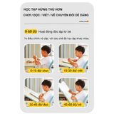 Bộ bàn học thông minh dài 120cm DKZ-120 và ghế ngồi học chống gù DSY-1002