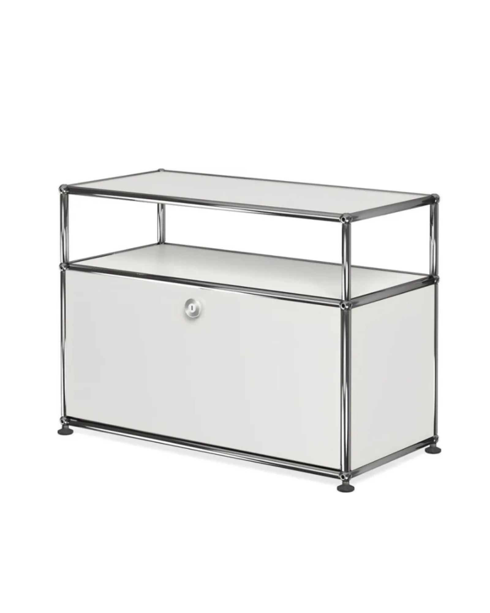 USM HALLER CABINET, OXC LOW - PURE WHITE